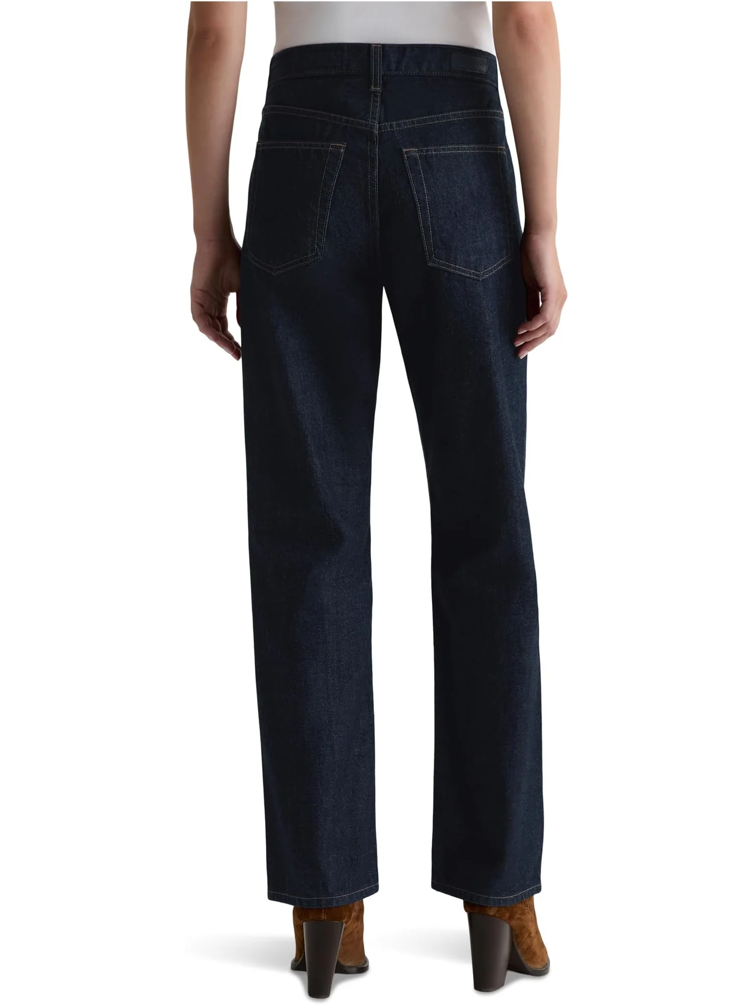 Женские прямые джинсы Brinley средней посадки AG Jeans, Moonrise — 2