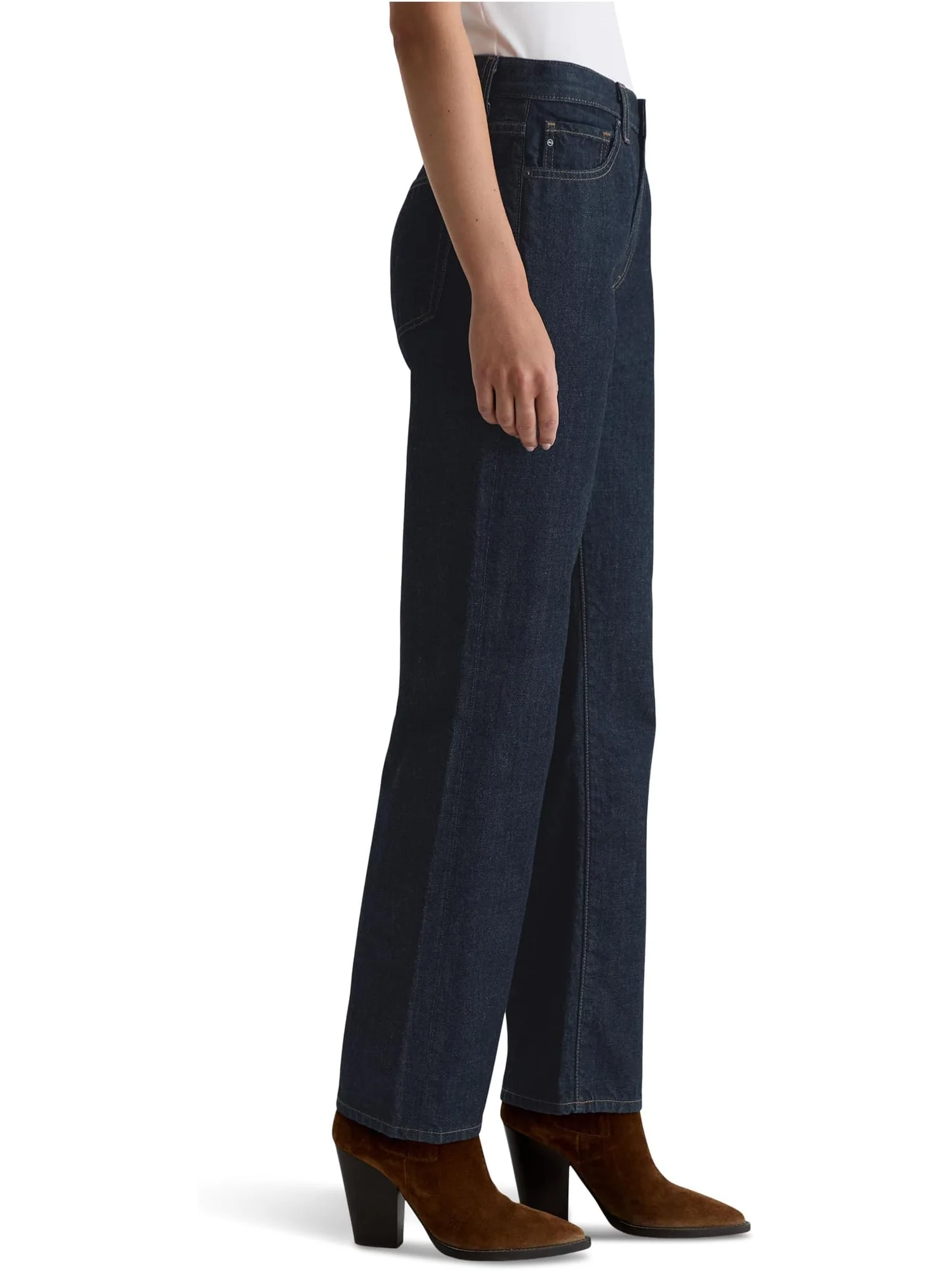 Женские прямые джинсы Brinley средней посадки AG Jeans, Moonrise — 3