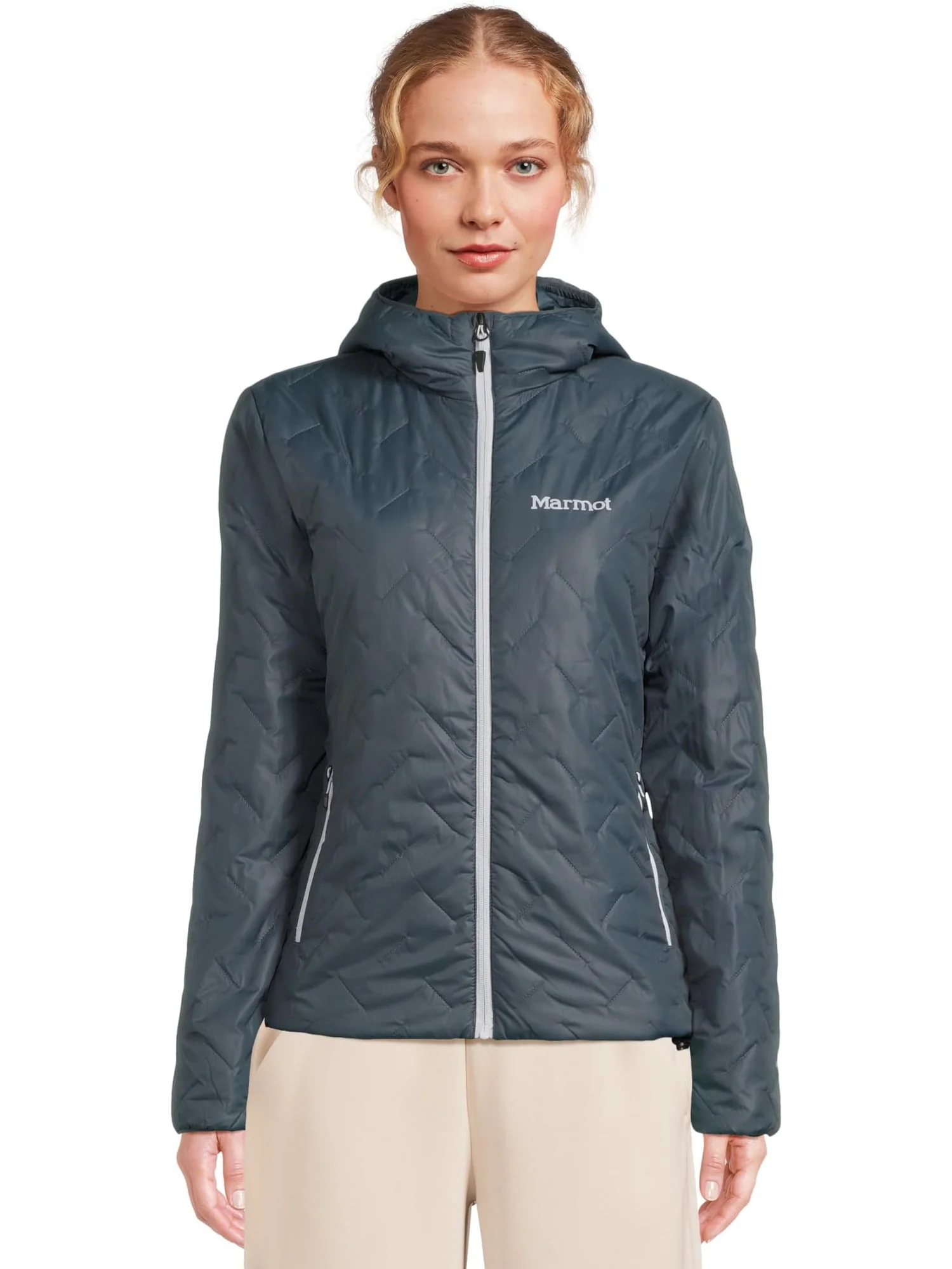 Женская толстовка с капюшоном Monoquilt Marmot — серый