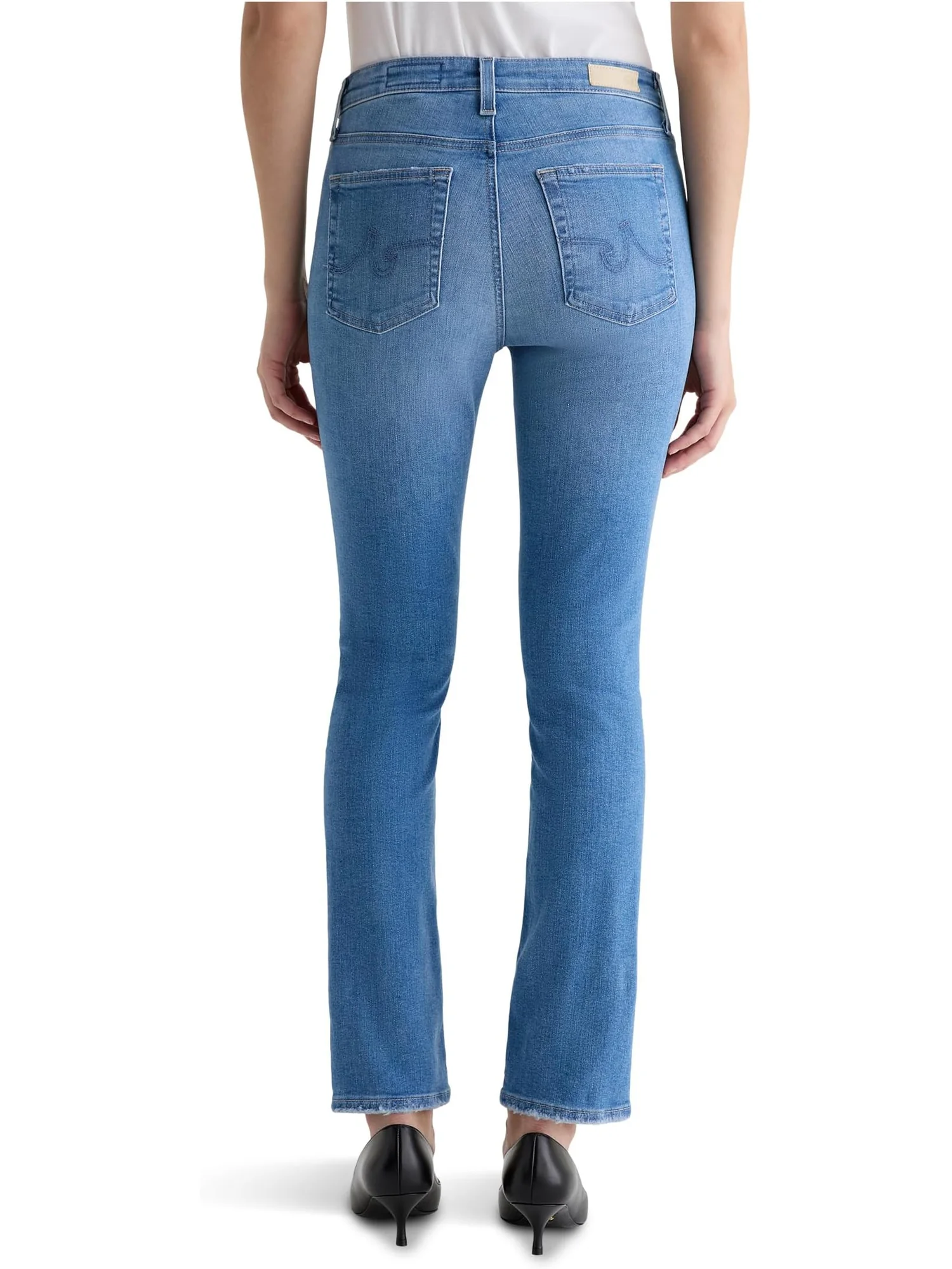 Женские джинсы Mari средней посадки Slim Straight в стиле минимализма AG Jeans, Minimalist — 3