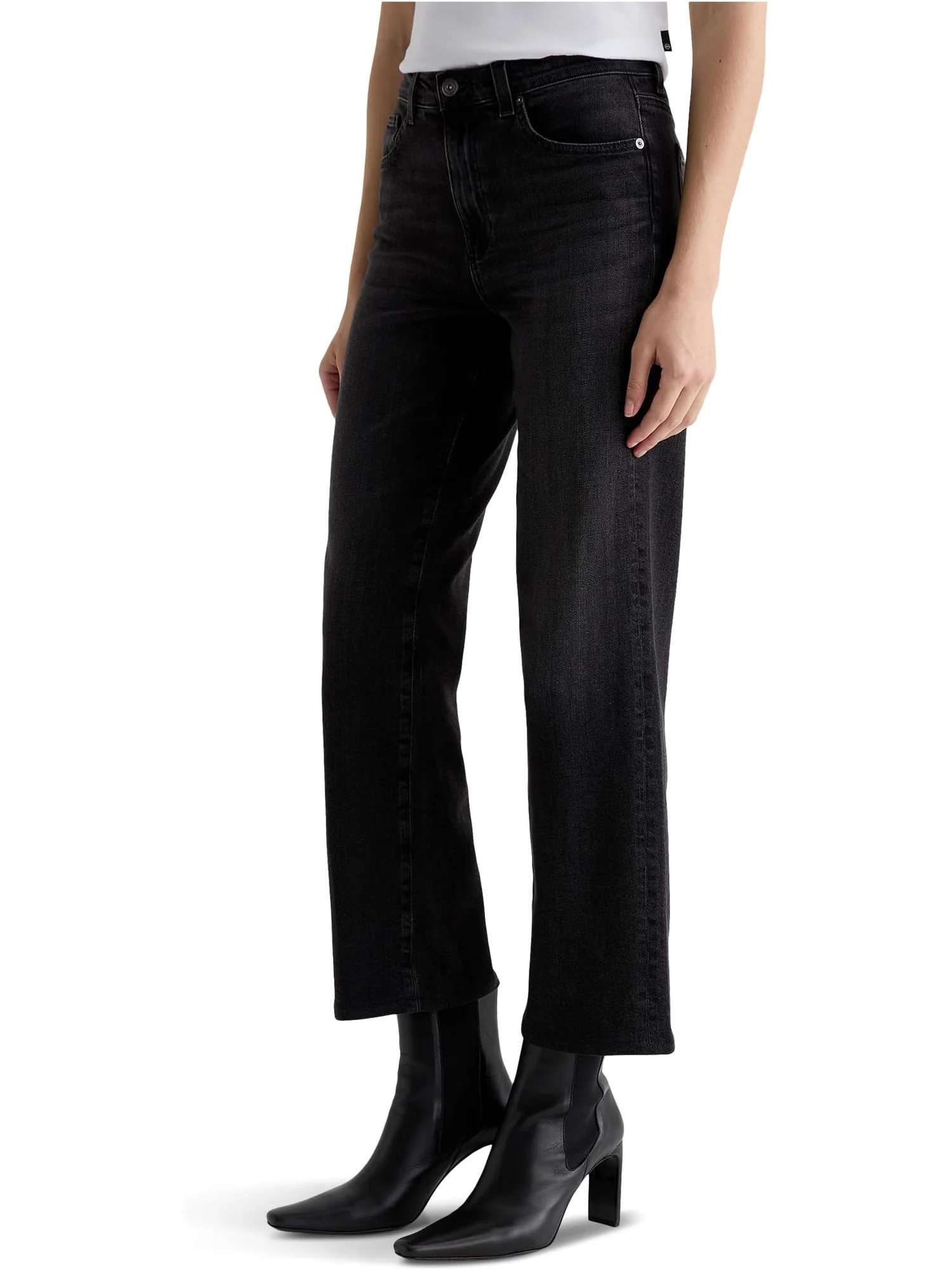 Женские прямые джинсы Brinley средней посадки в цвете Nebula AG Jeans — 2