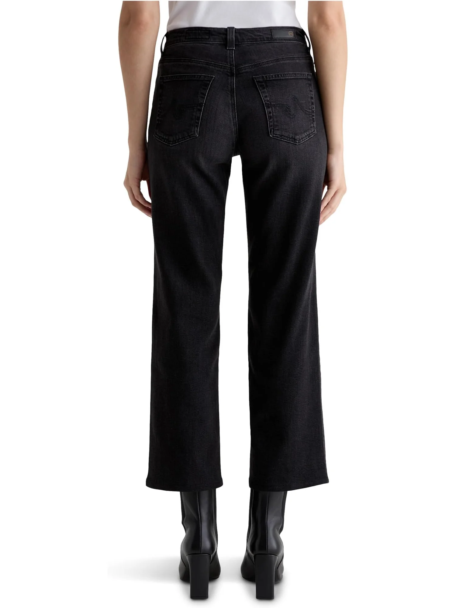 Женские прямые джинсы Brinley средней посадки в цвете Nebula AG Jeans — 3