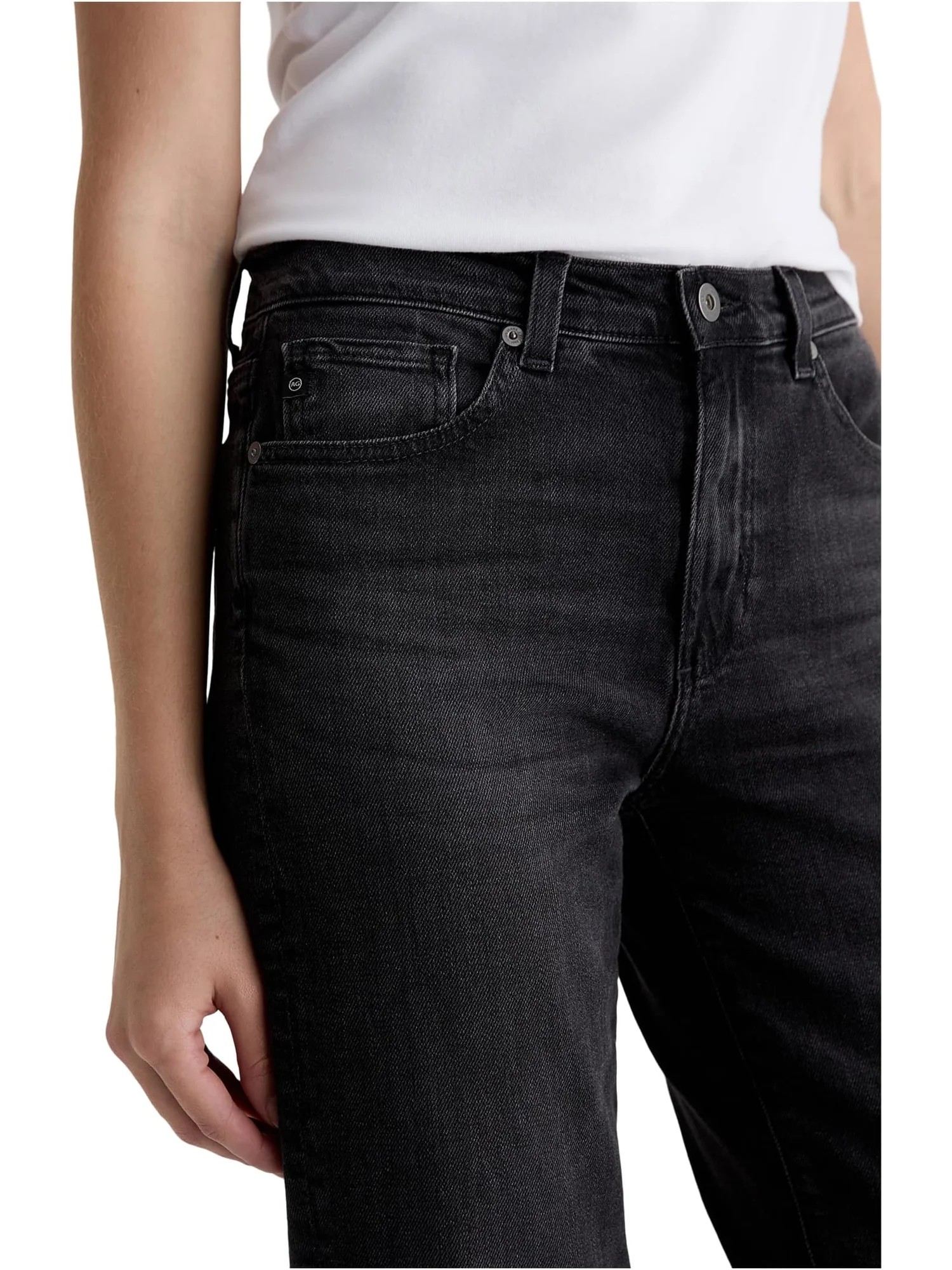 Женские прямые джинсы Brinley средней посадки в цвете Nebula AG Jeans — 4