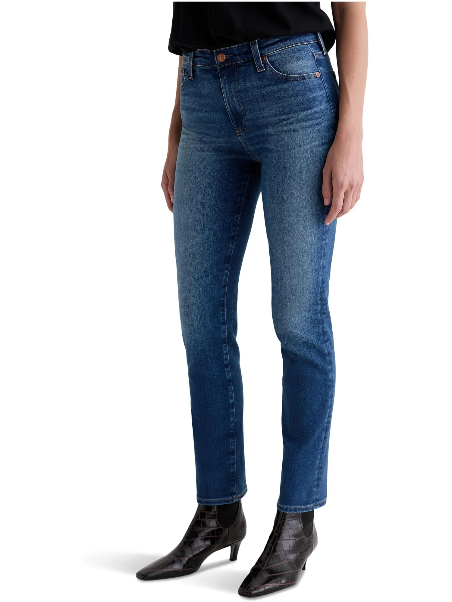 Женские джинсы Mari средней посадки Slim Straight от Assumption 12 Years AG Jeans, 12 Years Assumption — 2