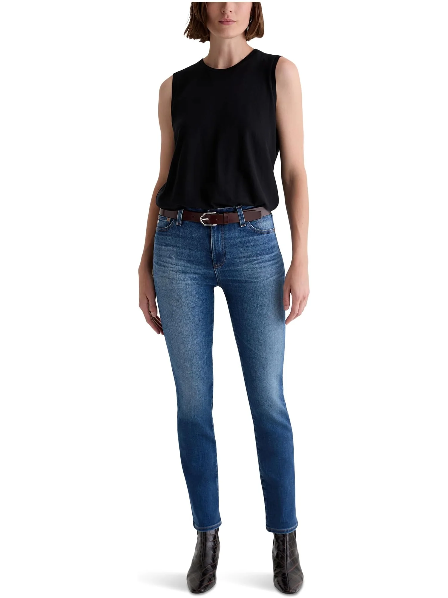 Женские джинсы Mari средней посадки Slim Straight от Assumption 12 Years AG Jeans, 12 Years Assumption — 5
