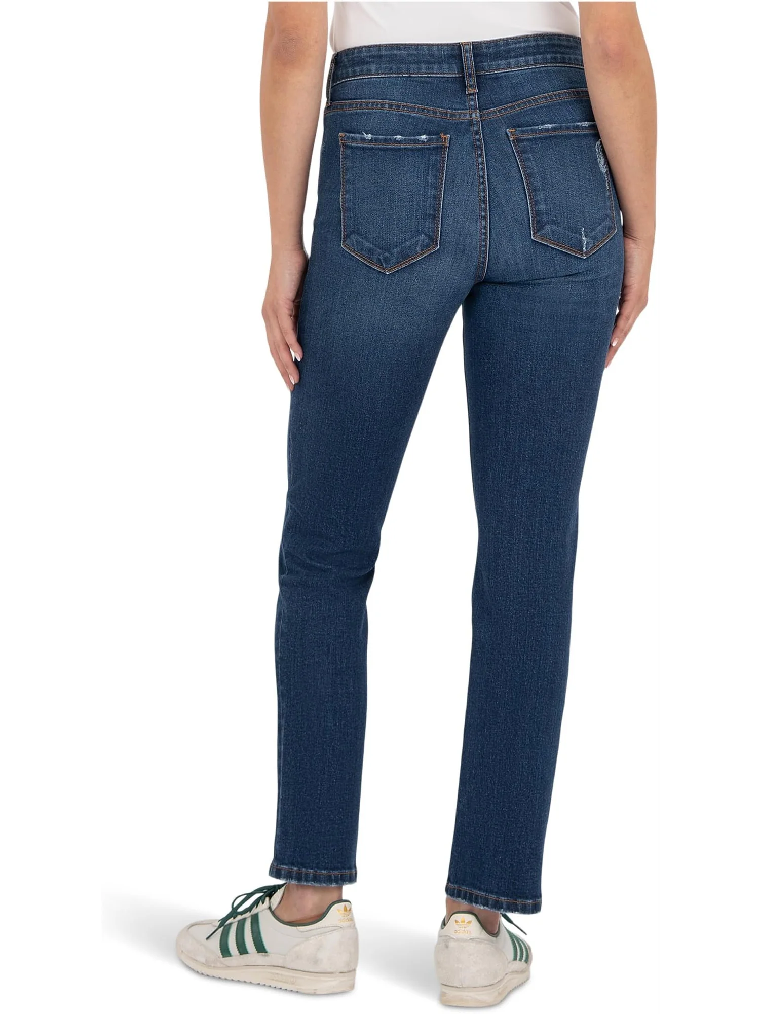Джинсы KUT from the Kloth Women's Reese High-rise Fab Ab Ankle Straight Regular Hem In Attain, Attain — 2