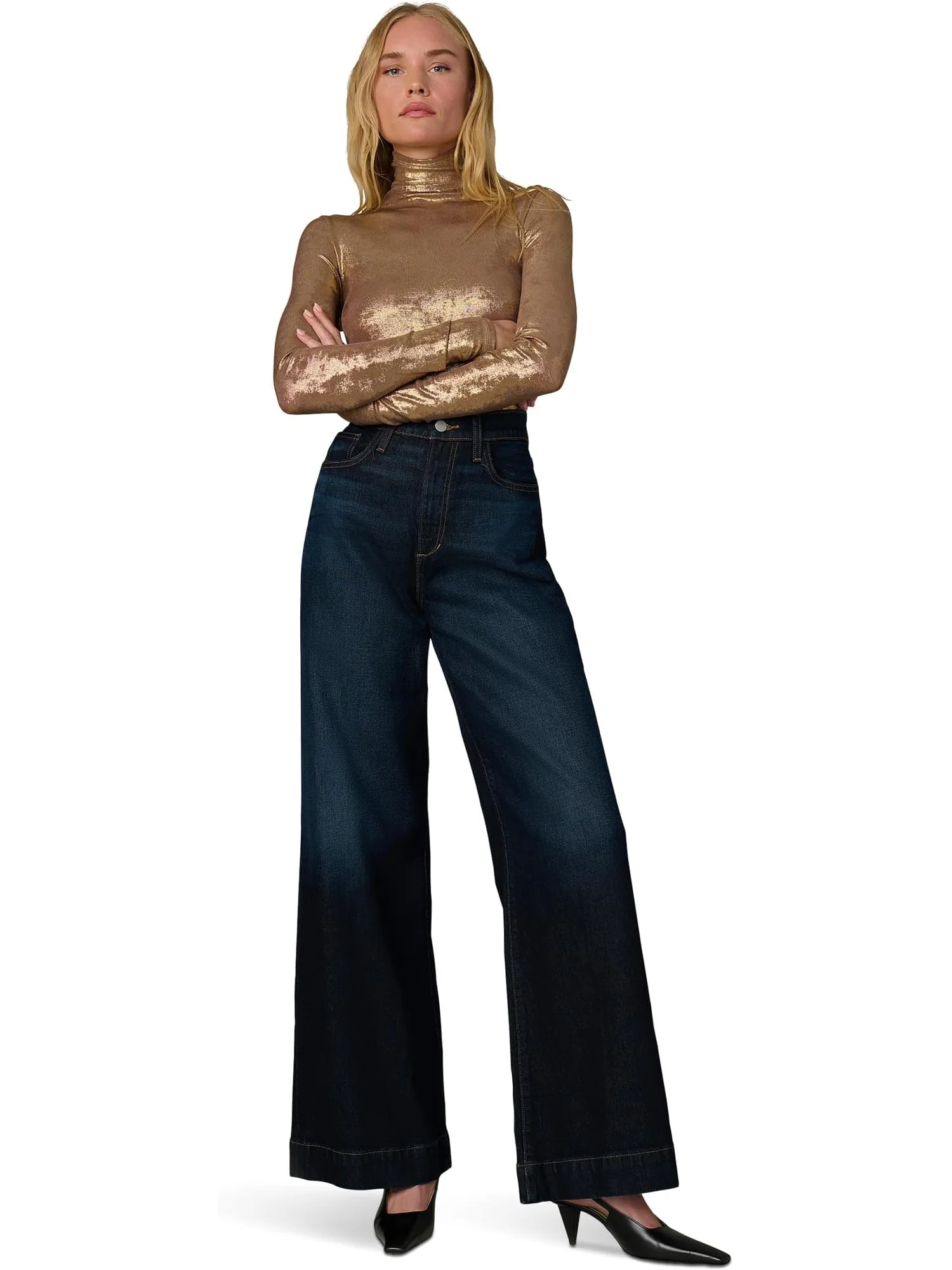 Джинсы Joe's Jeans Women's The Mia Wide Leg 32, Resolute — 5