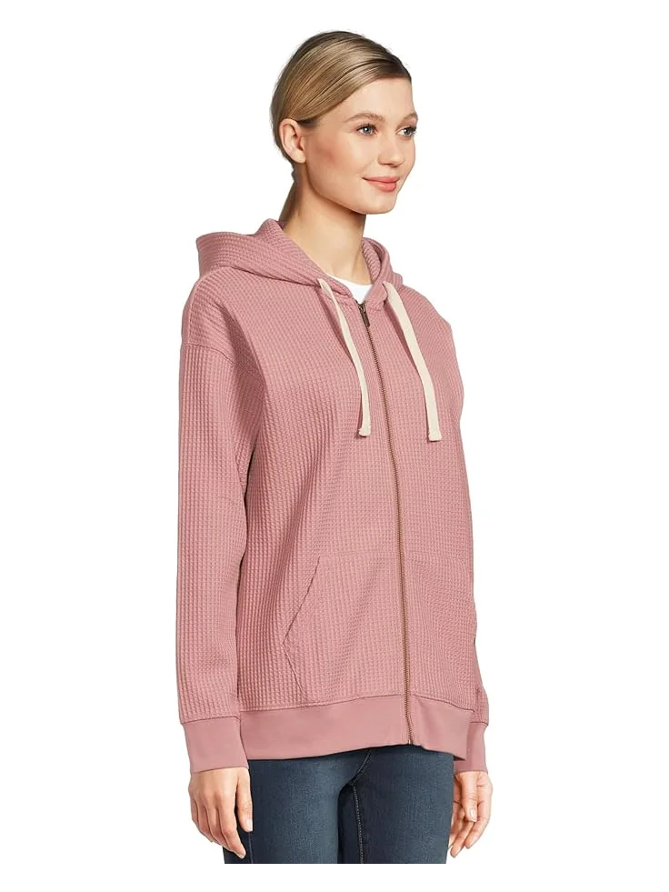 Женский худи L.L.Bean Birchwood Brushed Waffle Full Zip — 2