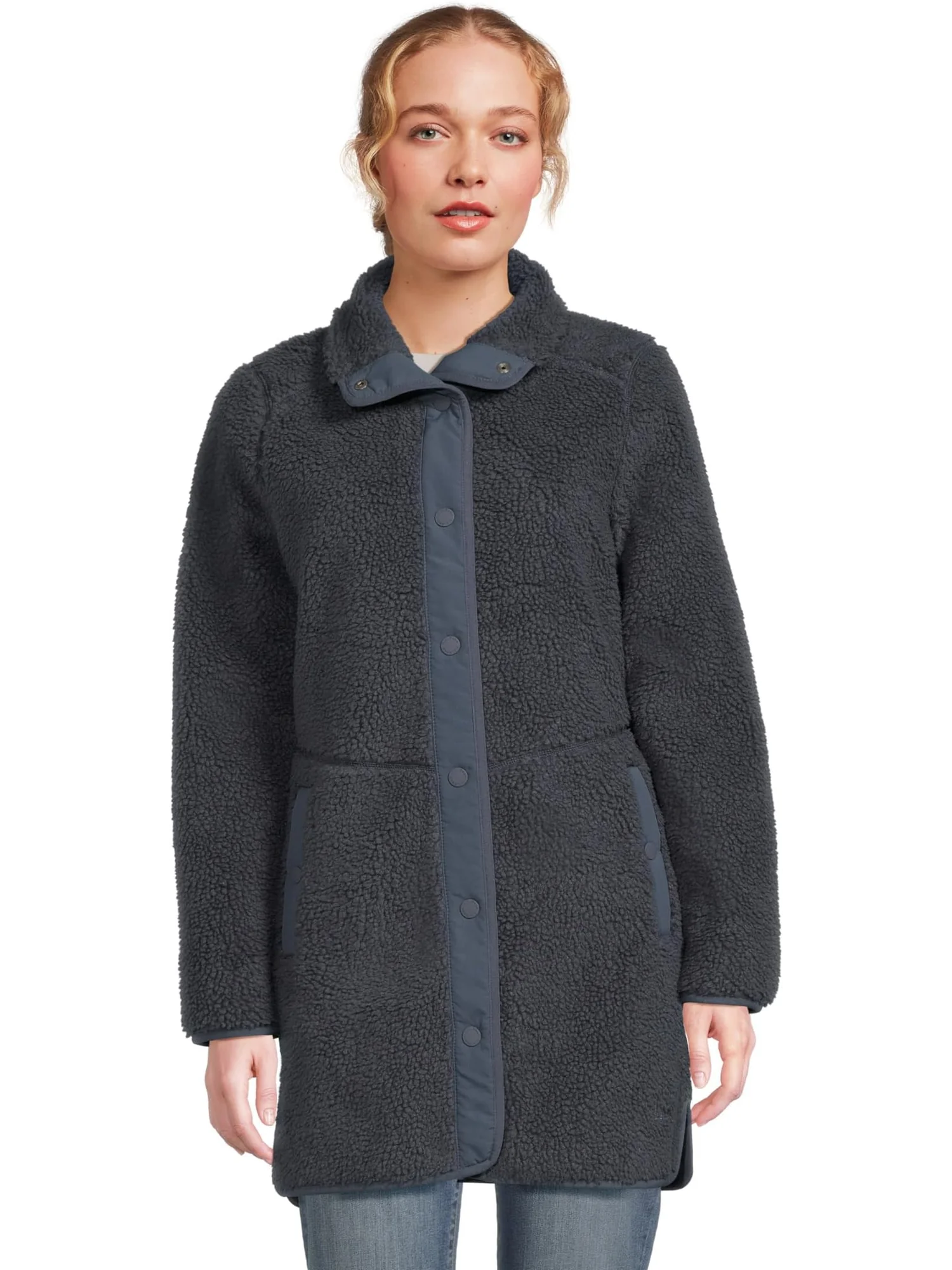 Женское пальто из шерпы L.L.Bean — 1