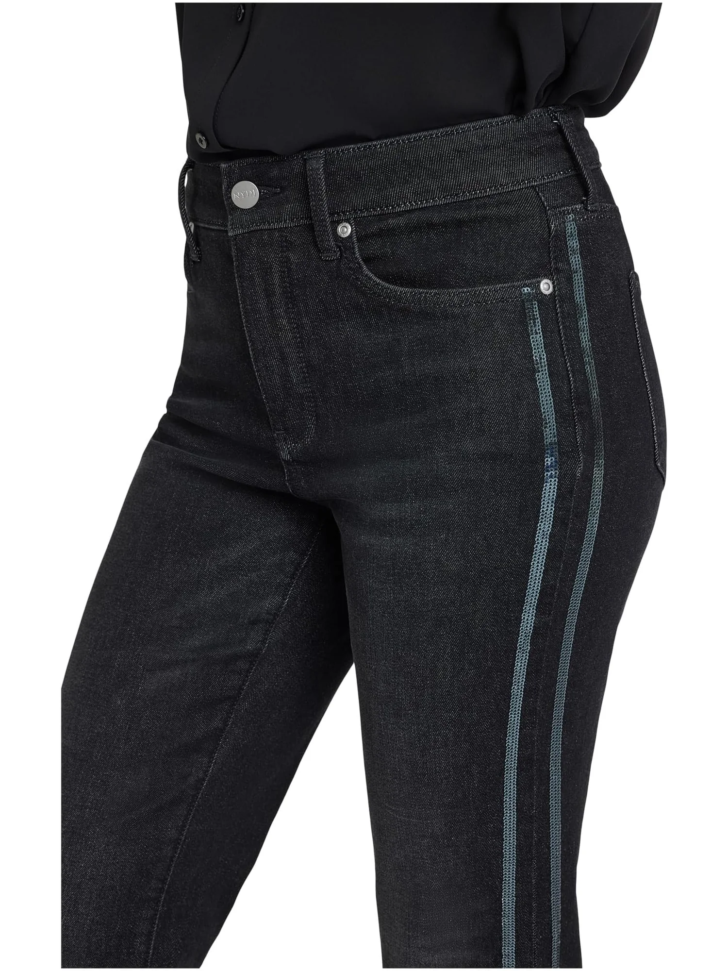 Женские джинсы Petite Marilyn Straight в цвете French Nightfall NYDJ — 3