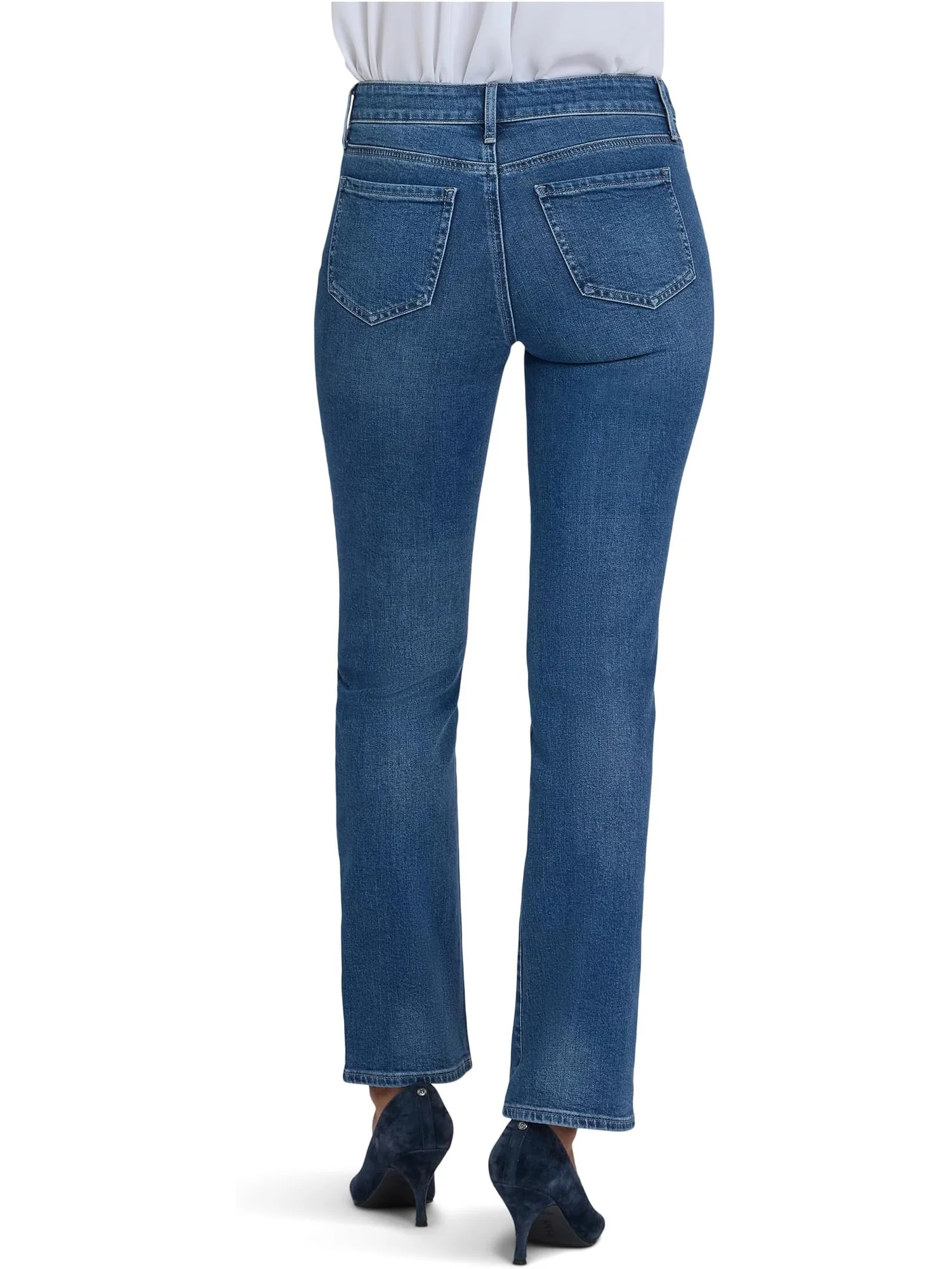 Женские джинсы Petite Marilyn Straight в цвете Lake Notre-Dame NYDJ — 2