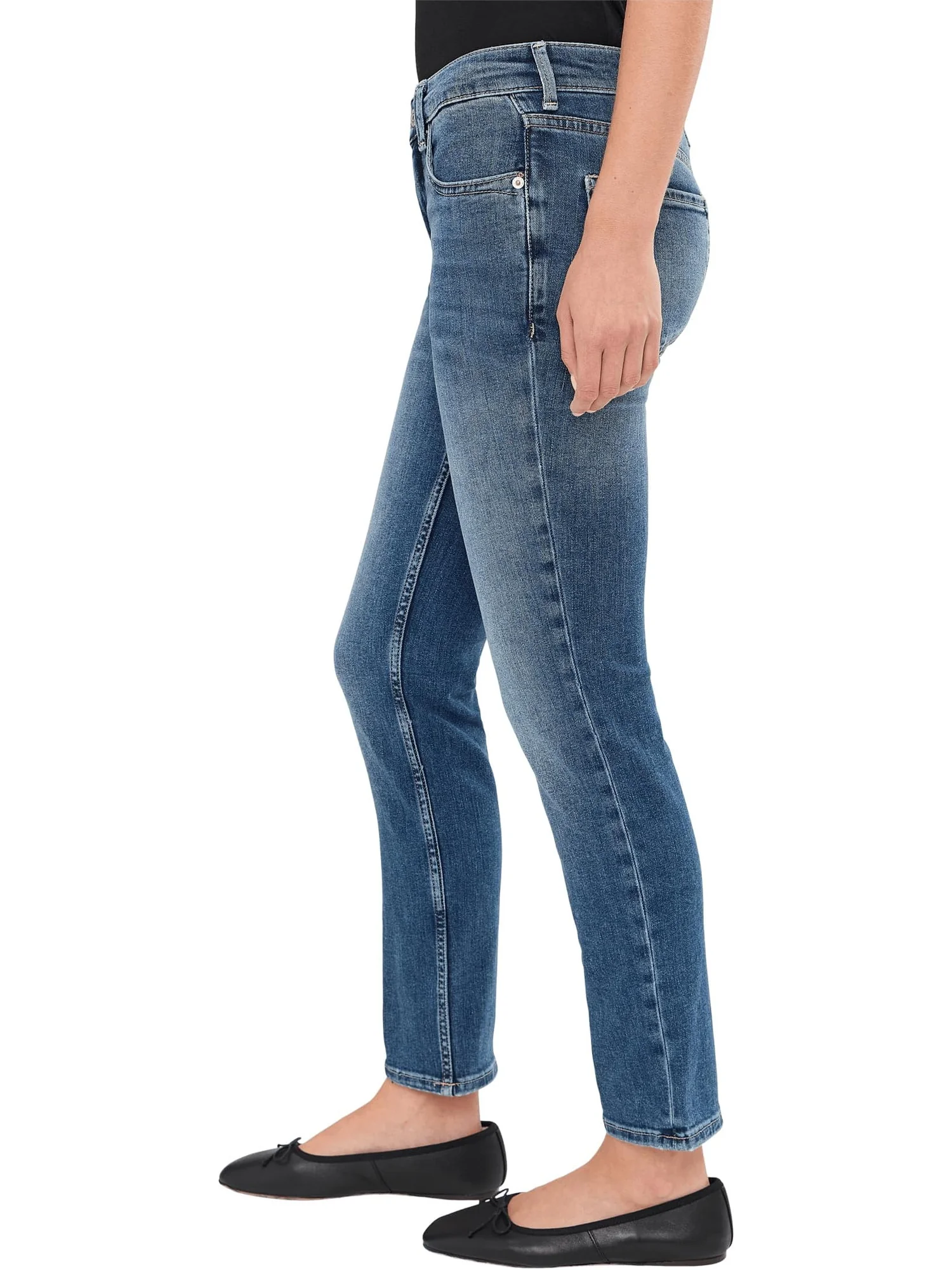 Женские узкие прямые джинсы Oracle с низкой талией Free People — 3