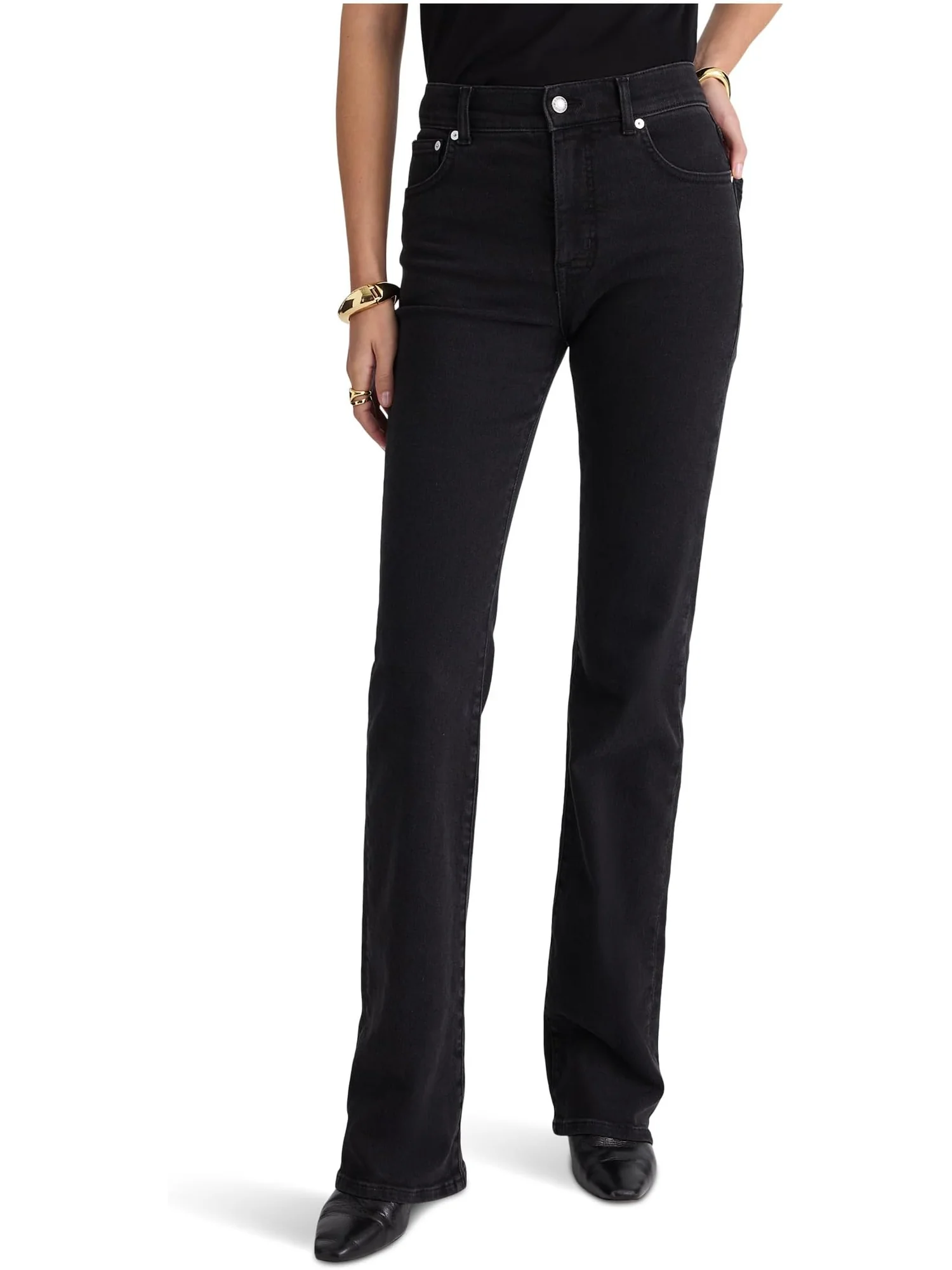 Джинсы Madewell Women's Vintage Flare In Black Frost — 1