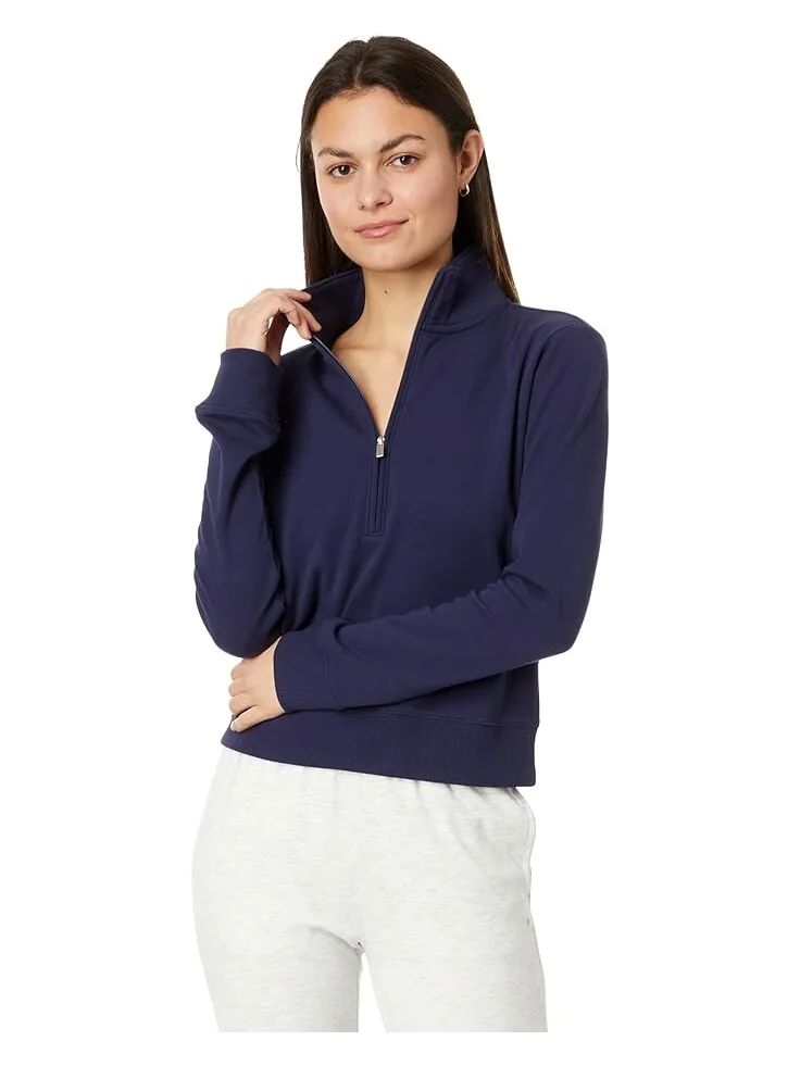 Куртка TravisMathew Cloud 1/2 Zip — изображение 1 из 4, темно-синий