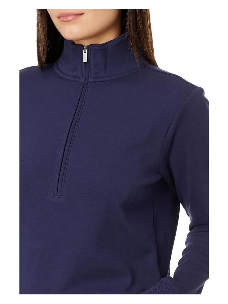 Куртка TravisMathew Cloud 1/2 Zip — изображение 3 из 4, темно-синий