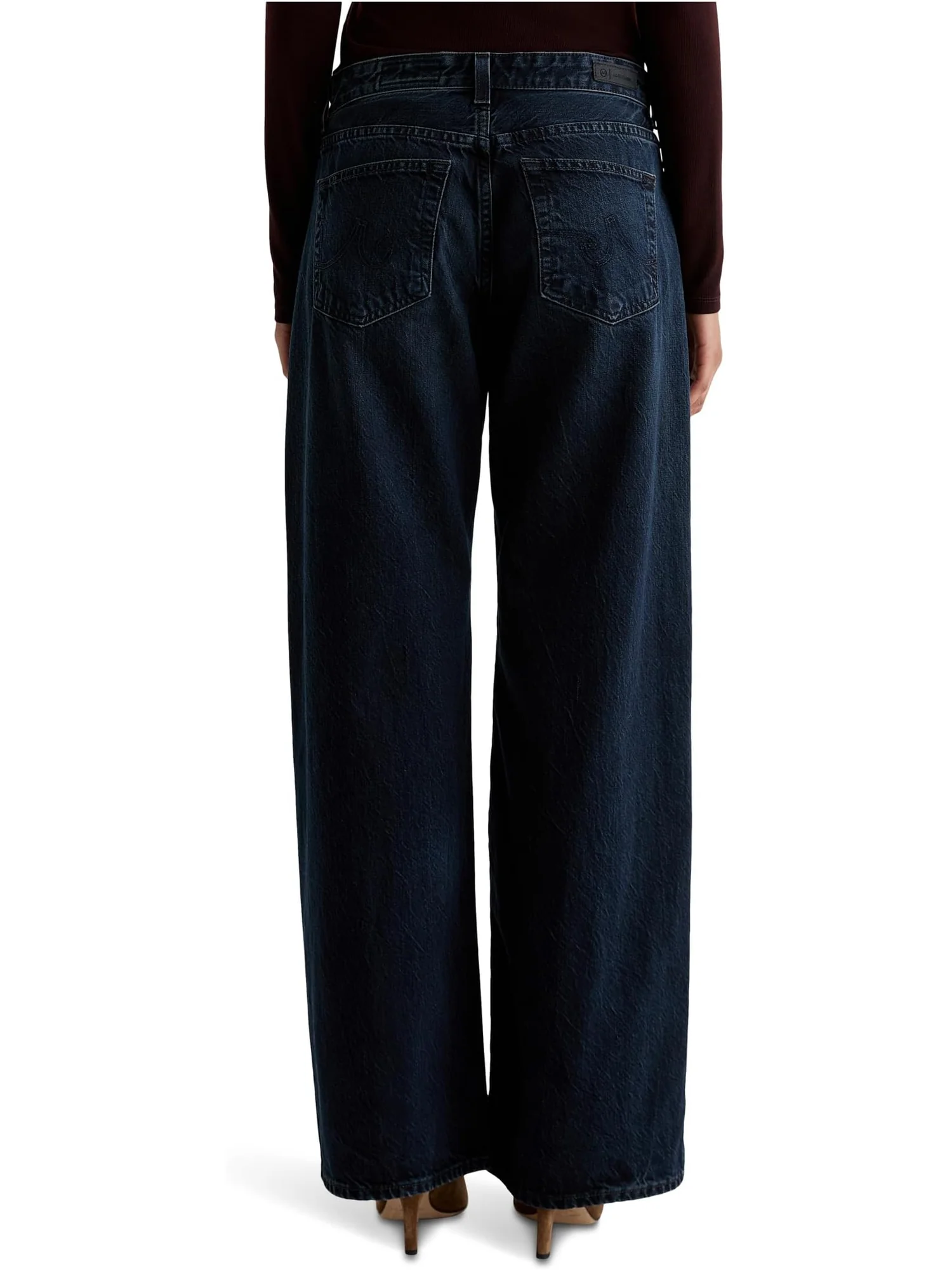 Джинсы AG Jeans Women's Adria Low Rise Baggy Wide Leg In 2 Years Prose, 2 Years Prose — 3