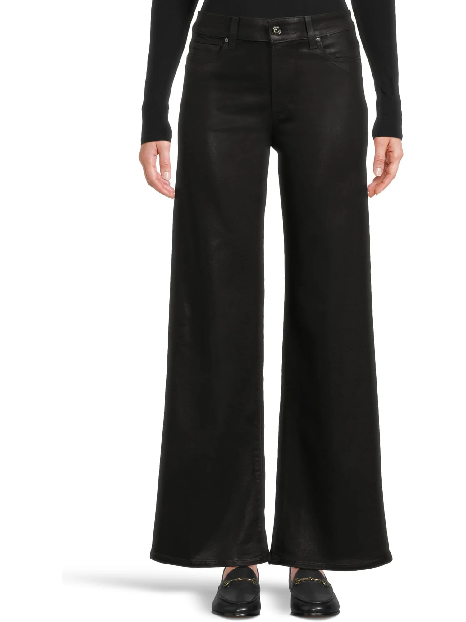 Джинсы Paige Women's Anessa 31 In Black Fog Luxe Coating — 1
