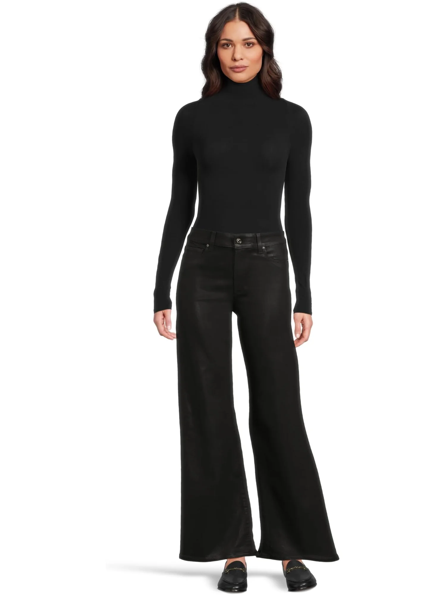 Джинсы Paige Women's Anessa 31 In Black Fog Luxe Coating — 5