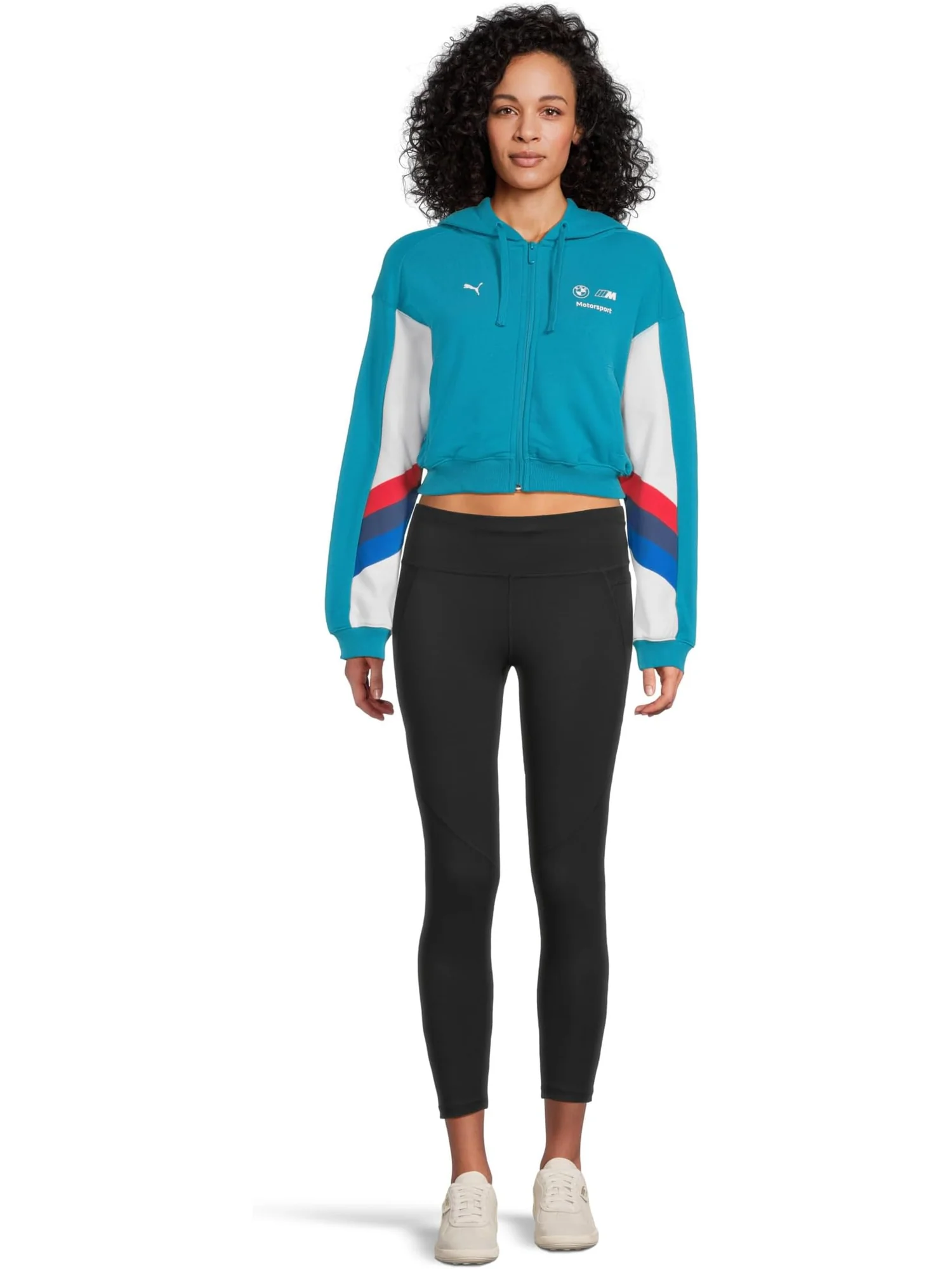 Куртка PUMA Bmw M Motorsport Sweat Jacket — изображение 5 из 5, синий