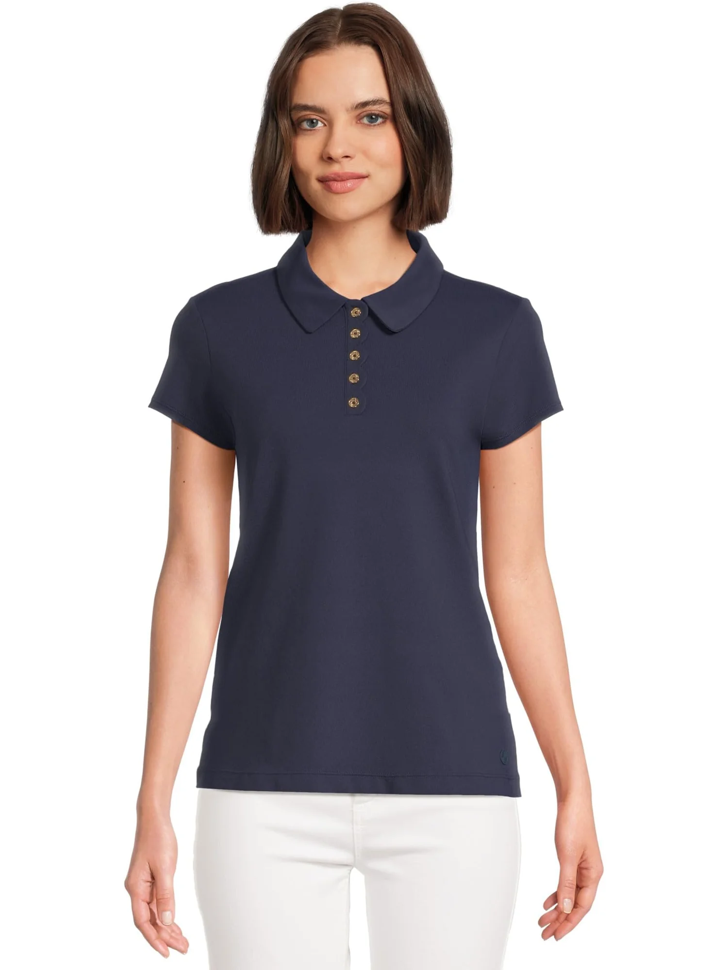Женская футболка-поло Frida Scallop Upf 50 Lilly Pulitzer — 1