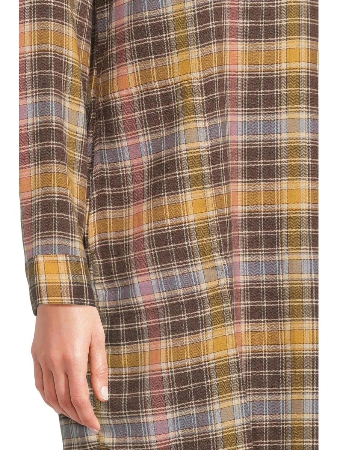 Женское платье-поповер Re-Form с длинными рукавами Toad&Co, Chestnut Check — 5