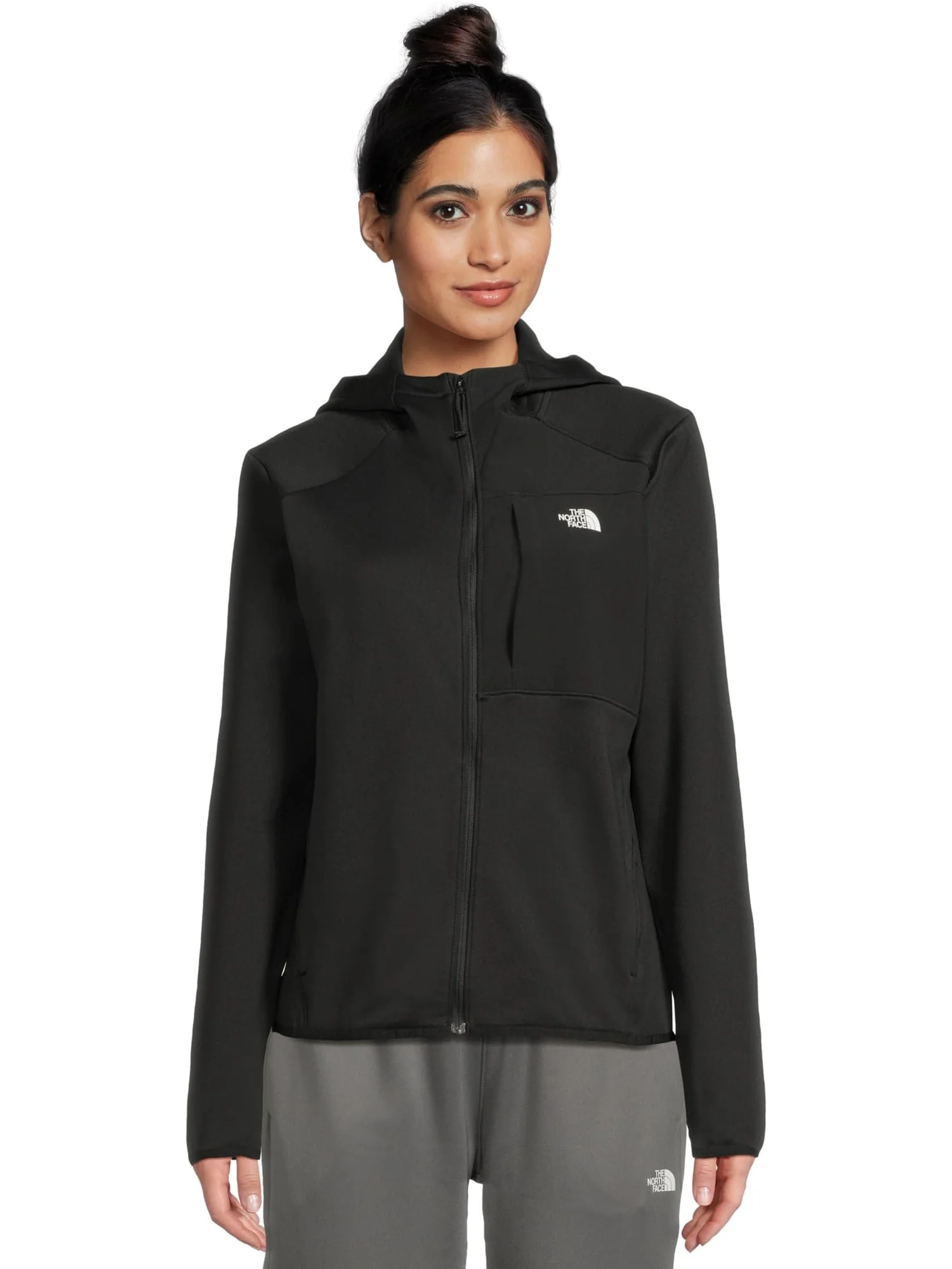 Женская толстовка с капюшоном TNF Performance из флиса с застежкой-молнией The North Face — 1