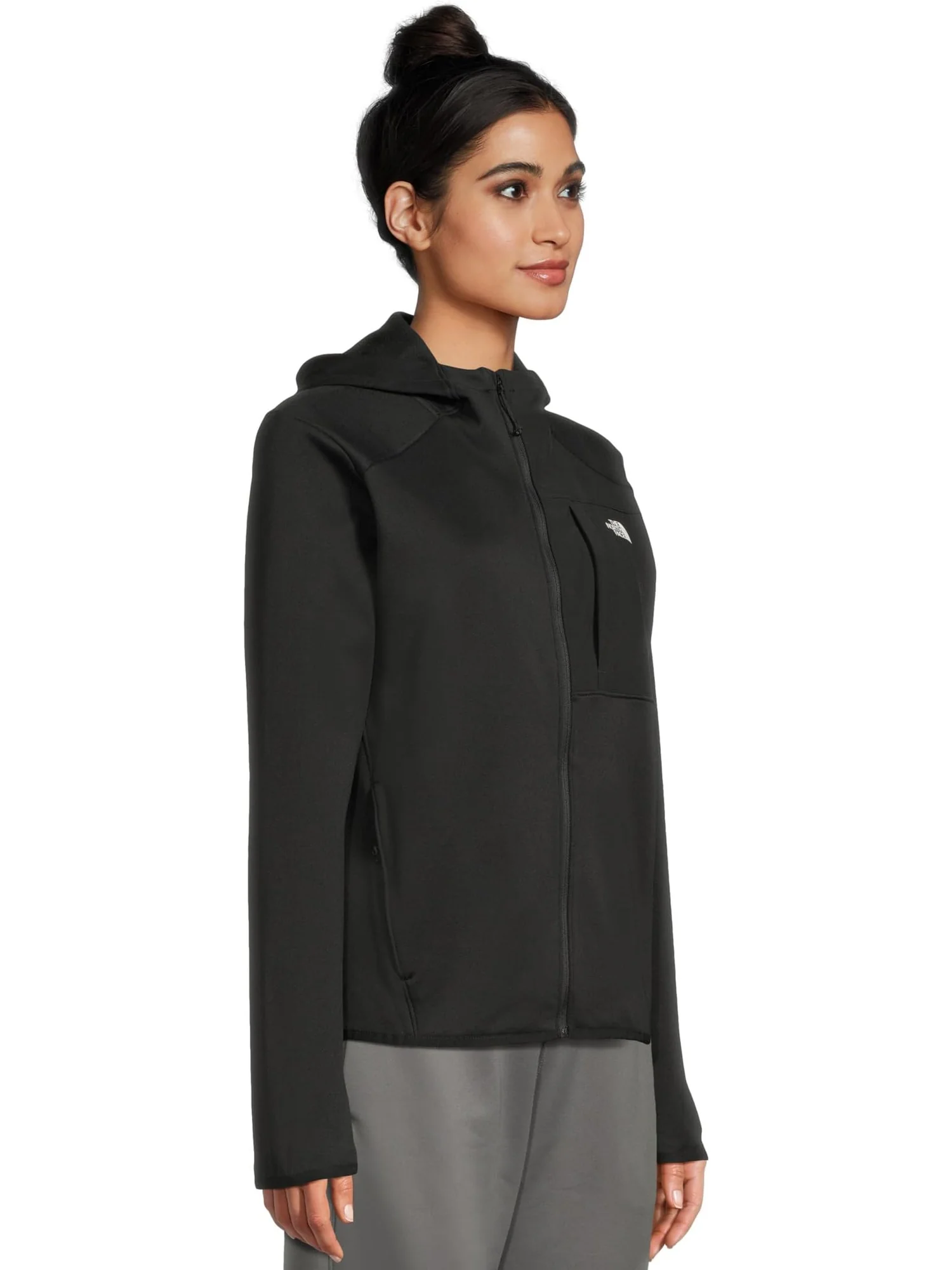 Женская толстовка с капюшоном TNF Performance из флиса с застежкой-молнией The North Face — 2