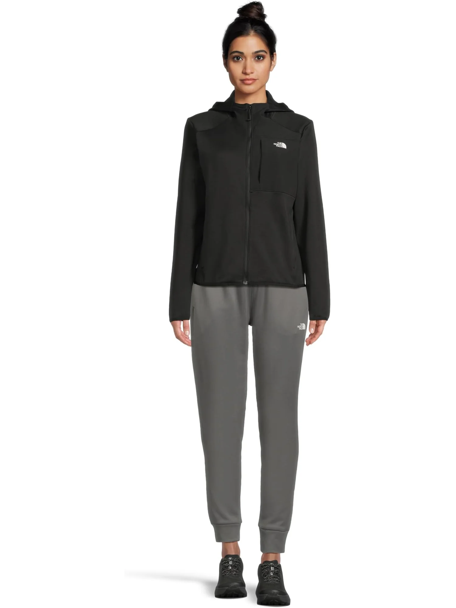 Женская толстовка с капюшоном TNF Performance из флиса с застежкой-молнией The North Face — 5