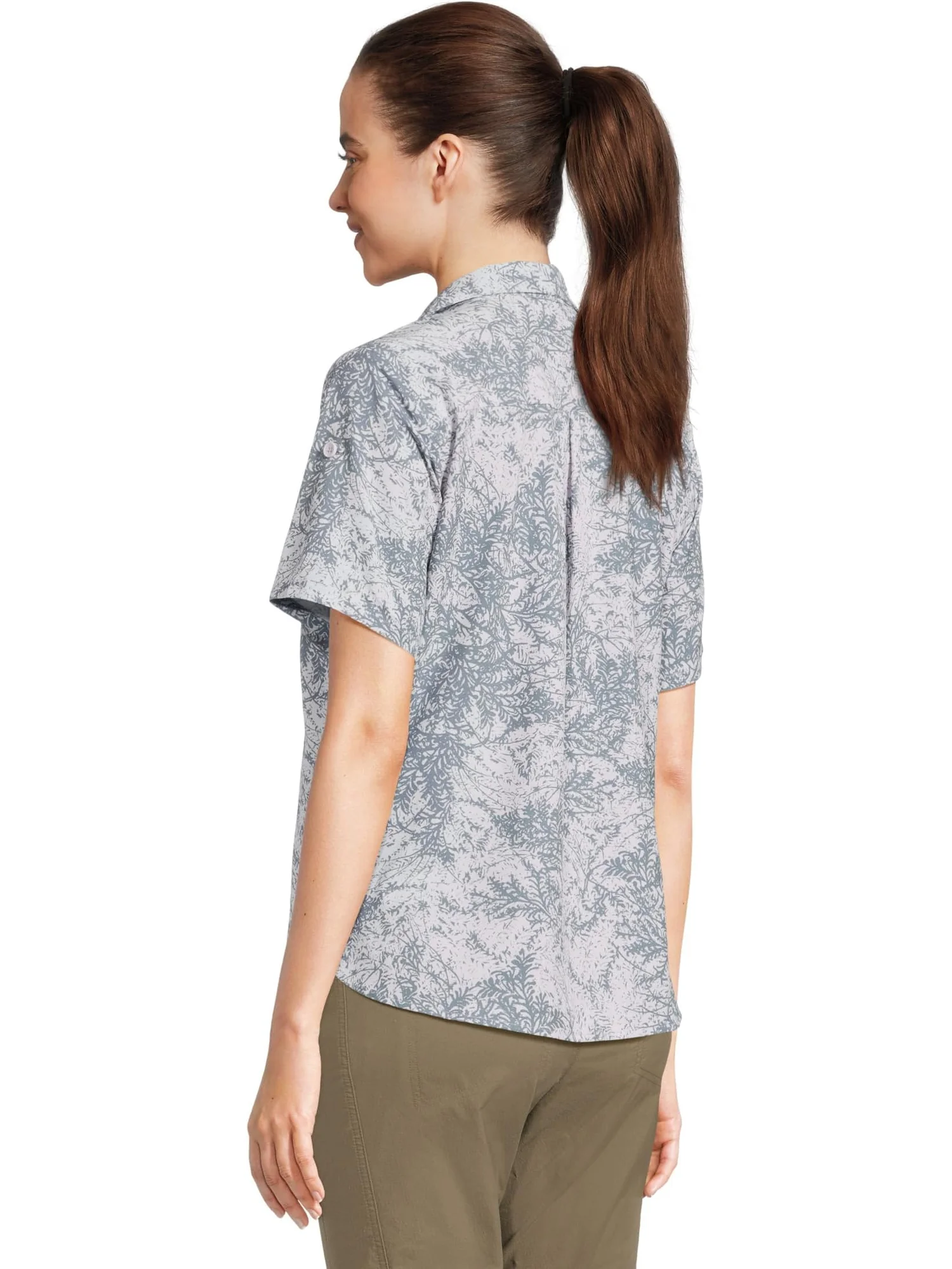 Женская футболка Spotless Evolution Meadow с коротким рукавом Royal Robbins, Thistle Fern Print — 3