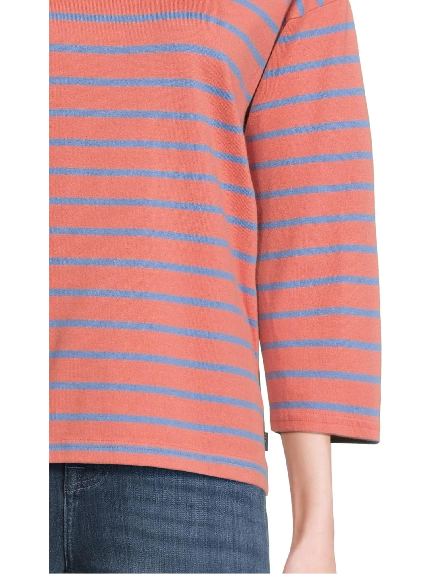 Женская кофта Heritage Mariner с вырезом-лодочкой и рукавами 3/4 в полоску L.L.Bean — 4