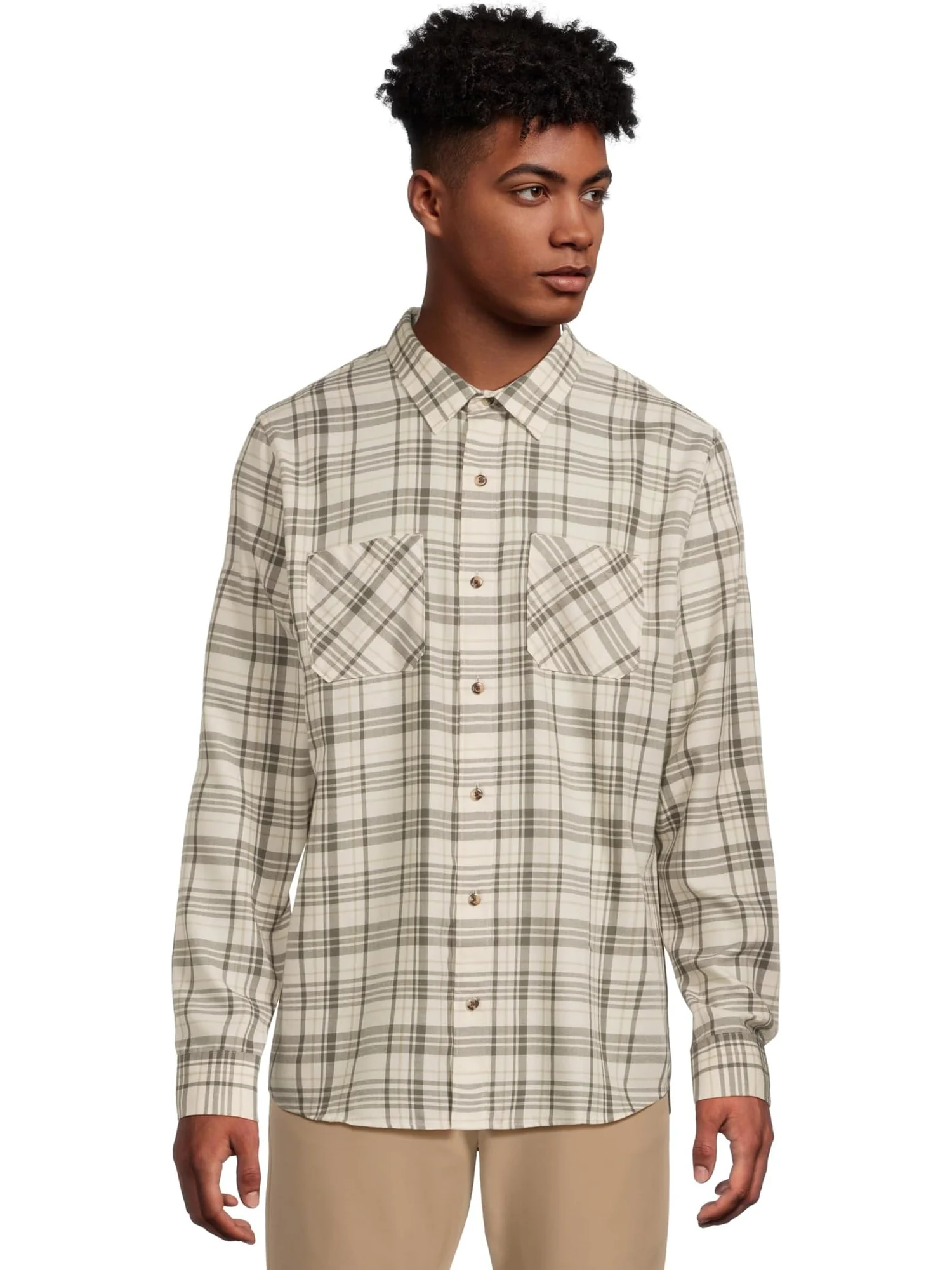 Мужская фланелевая клетчатая рубашка Cloud TravisMathew — 1