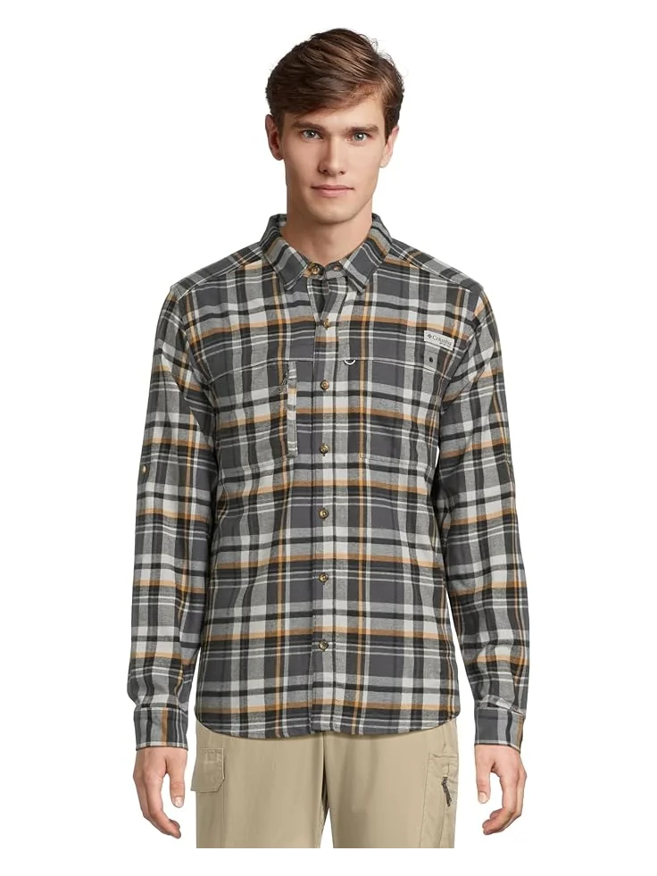 Мужская фланелевая рубашка Columbia Wild Cast, Shark Backwater Tartan — 1