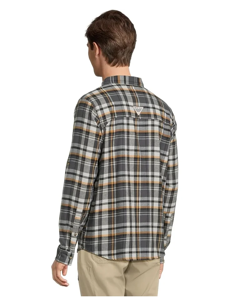 Мужская фланелевая рубашка Columbia Wild Cast, Shark Backwater Tartan — 3