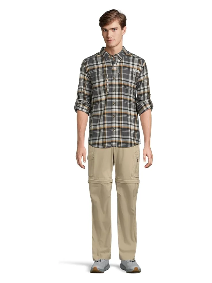 Мужская фланелевая рубашка Columbia Wild Cast, Shark Backwater Tartan — 5