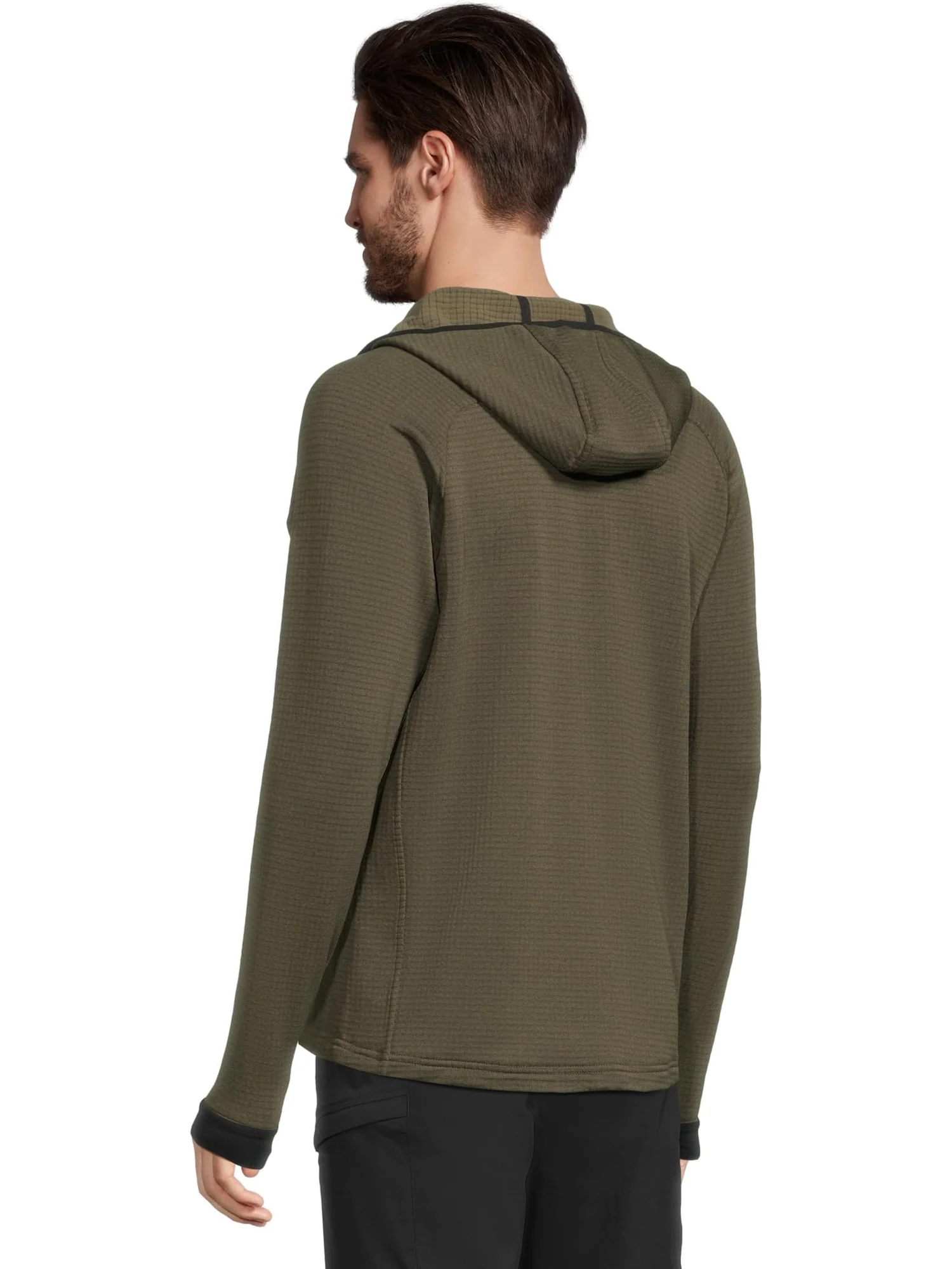 Мужская толстовка с капюшоном Polartec Power Grid на молнии Mountain Hardwear, Ridgeline Heather — 3