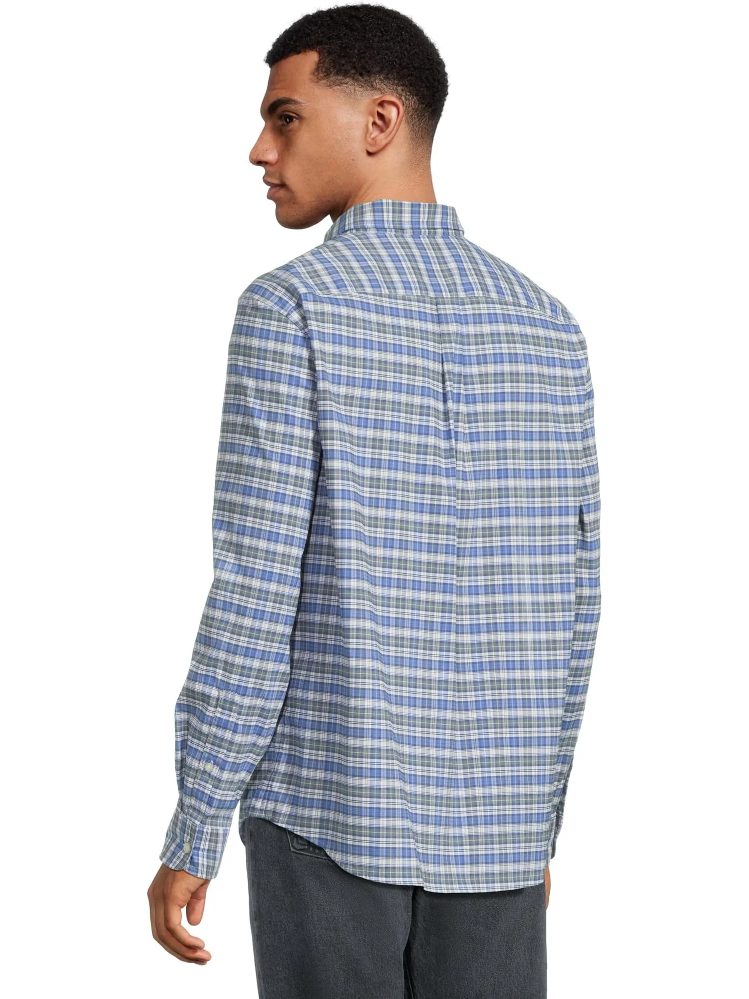 Мужская клетчатая рубашка Faraway Plaid Performance из хлопка Vineyard Vines — 3