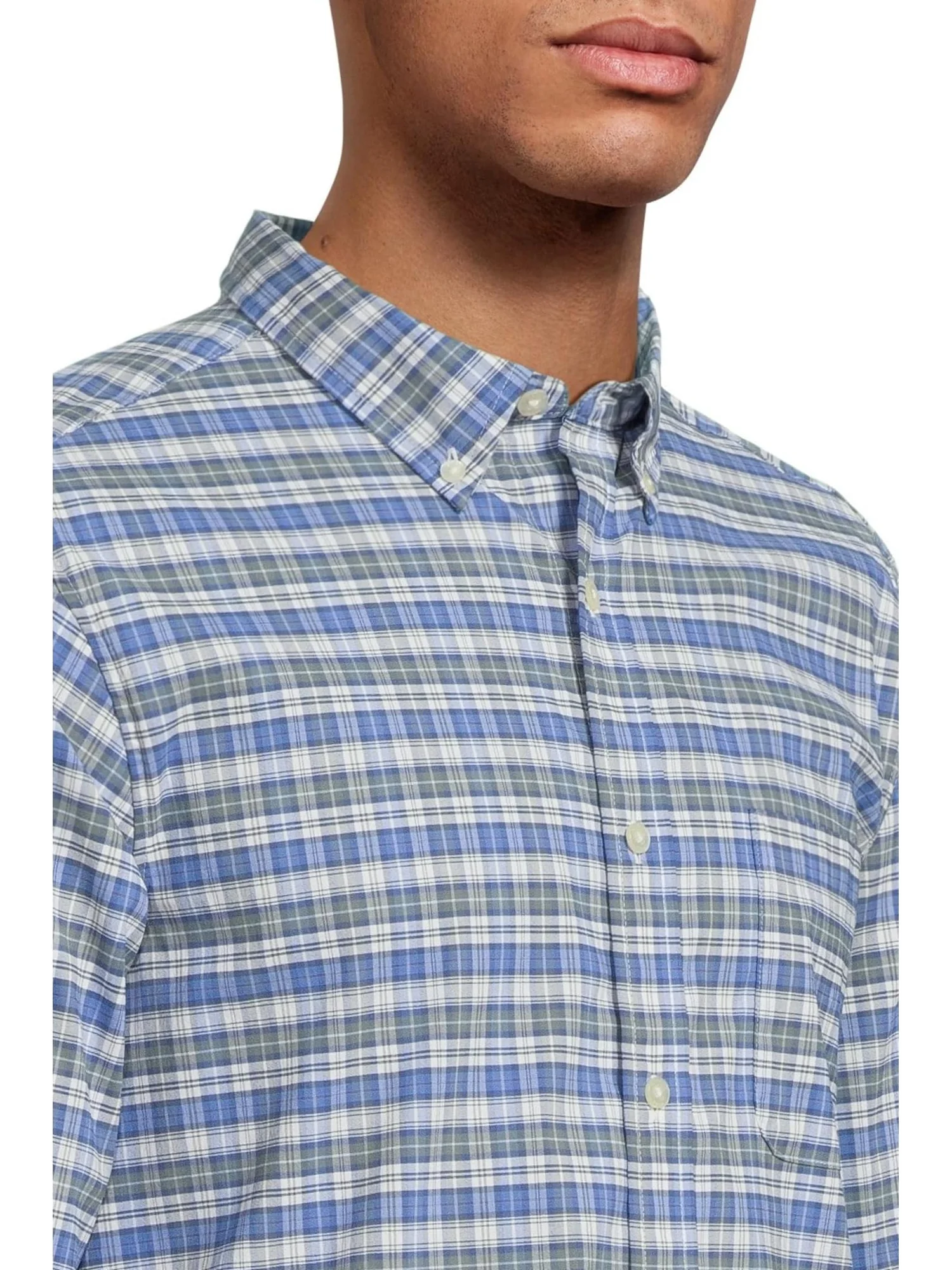 Мужская клетчатая рубашка Faraway Plaid Performance из хлопка Vineyard Vines — 4