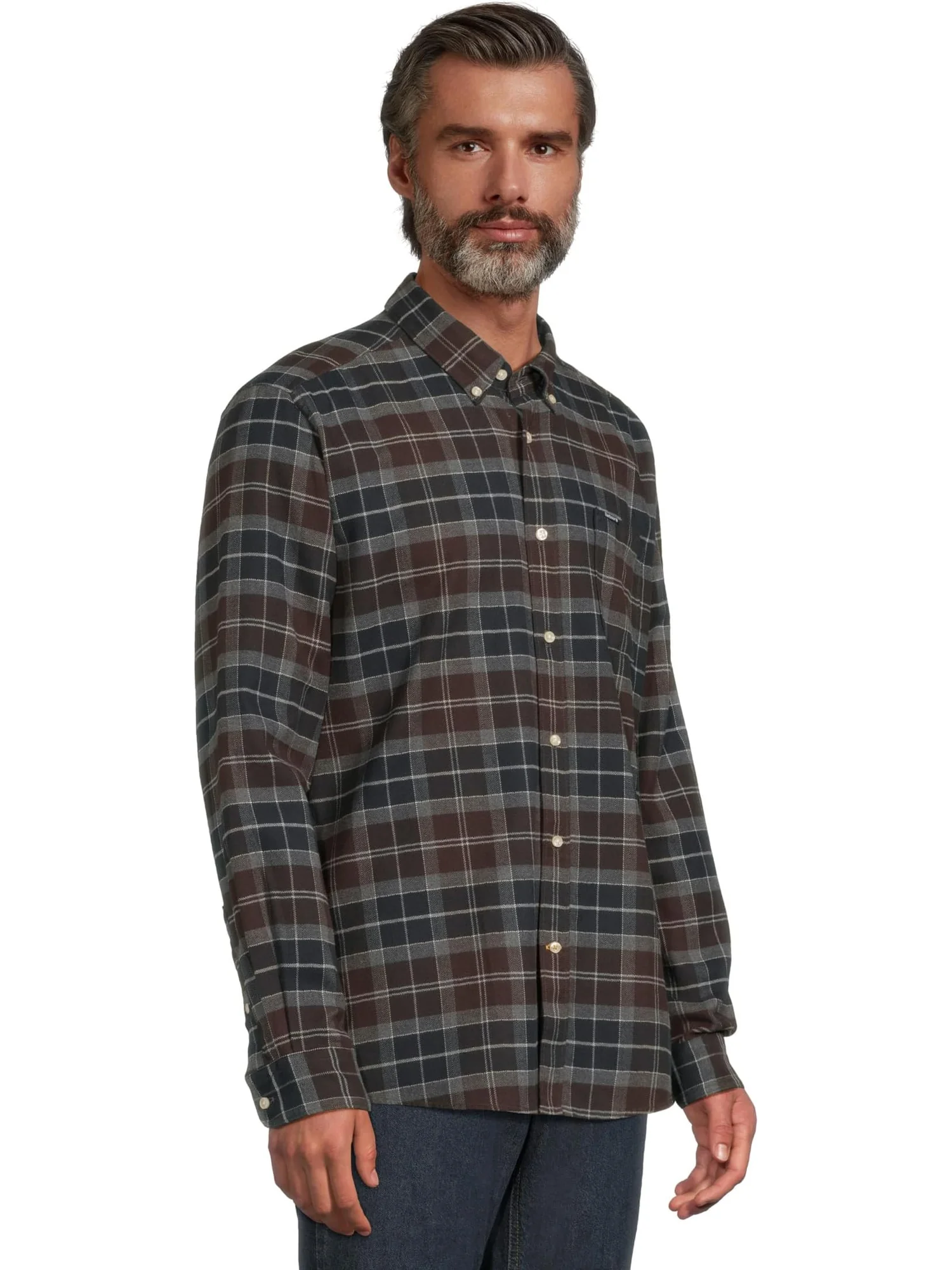 Мужская рубашка Kyeloch Tailored Tartan Barbour, Midnight Oak Tartan — 2