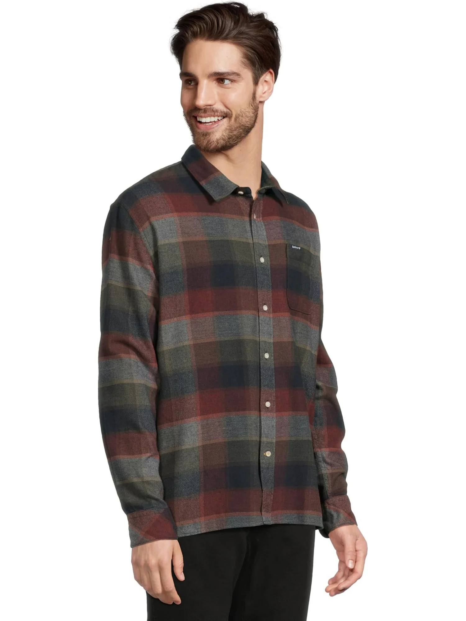 Мужская свободная клетчатая рубашка Copswell Barbour — 2