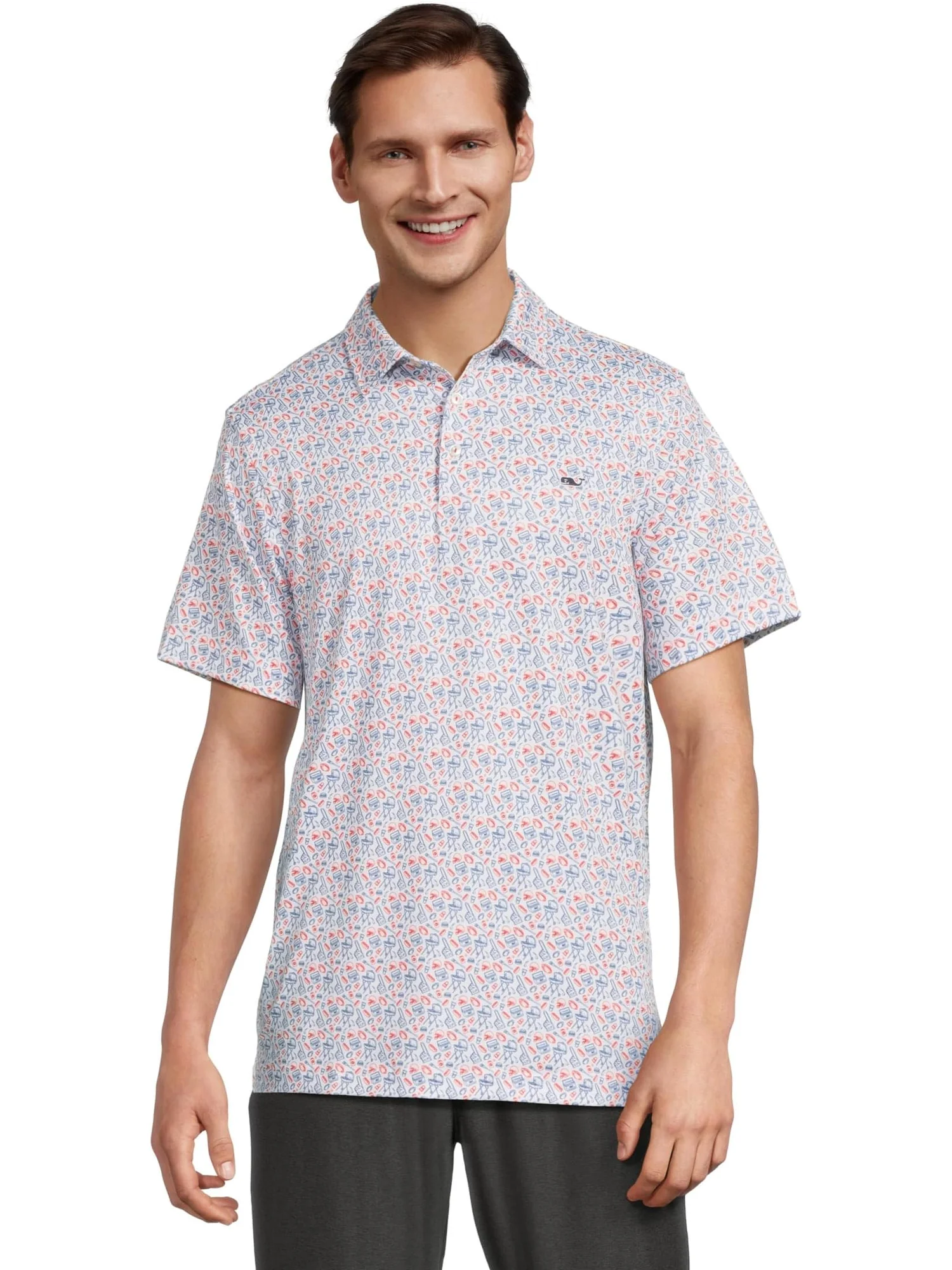 Мужское поло с принтом Sankaty Vineyard Vines — 1