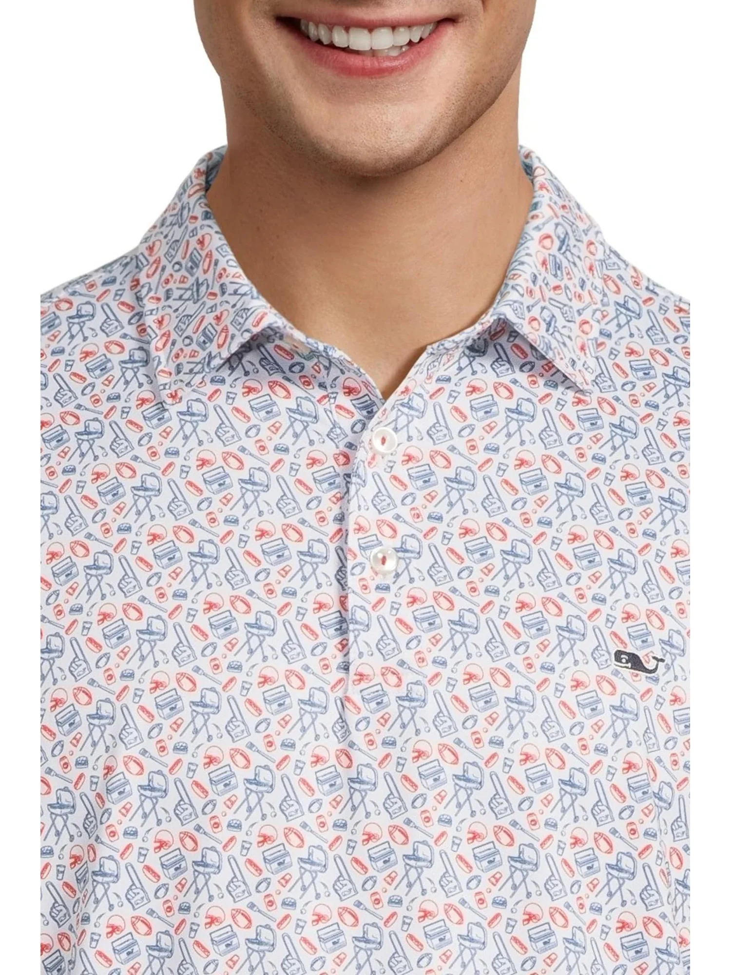 Мужское поло с принтом Sankaty Vineyard Vines — 4