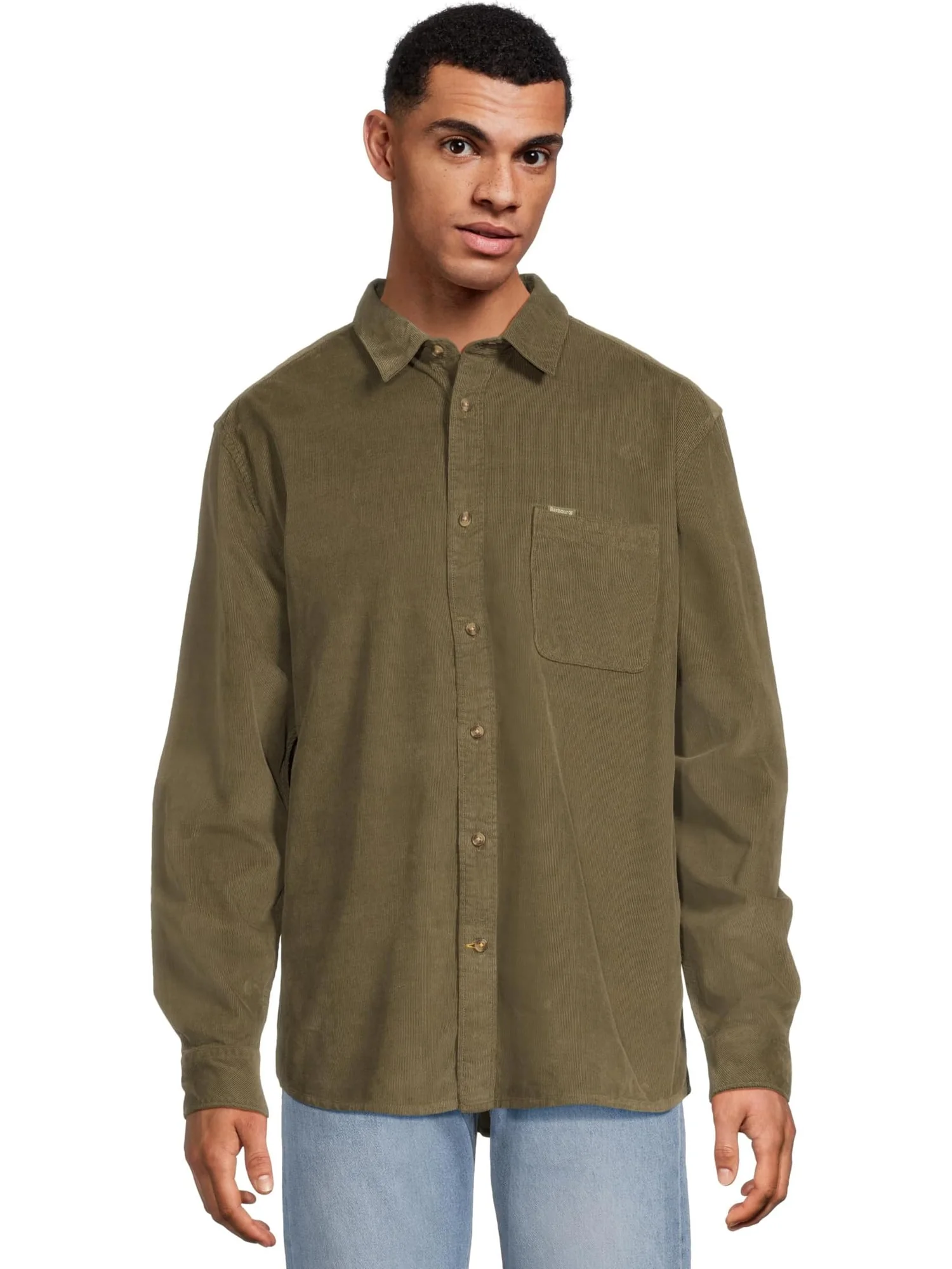 Мужская свободная вельветовая рубашка Bramside Barbour — 1