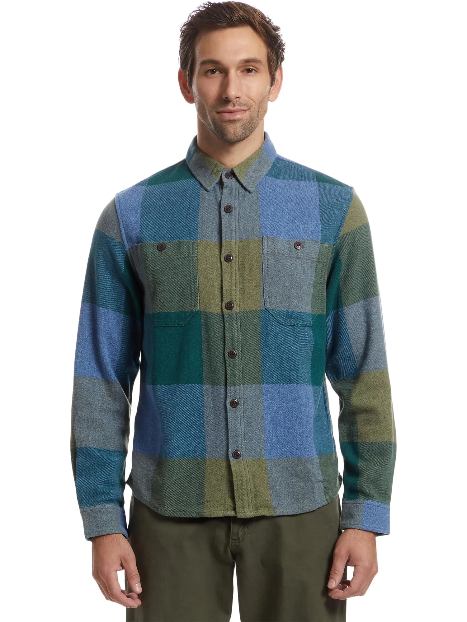 Мужская фирменная рубашка Northwoods из твила, стандартная L.L.Bean — 1