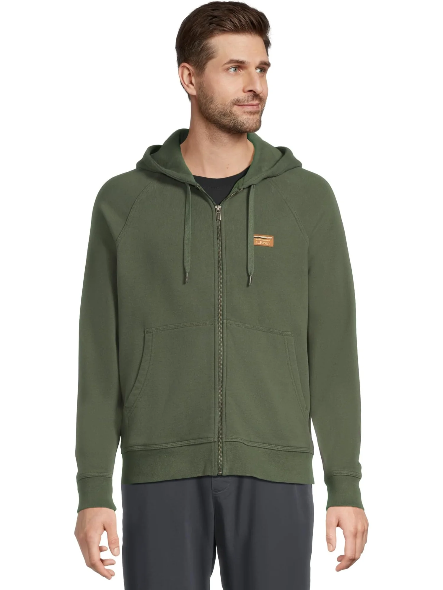 Мужская толстовка Katahdin Iron Works с капюшоном и застежкой-молнией L.L.Bean — 1