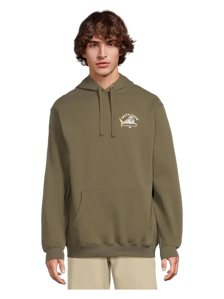 Мужской худи Salty Crew Lurking Fleece — изображение 1 из 5, оливковый