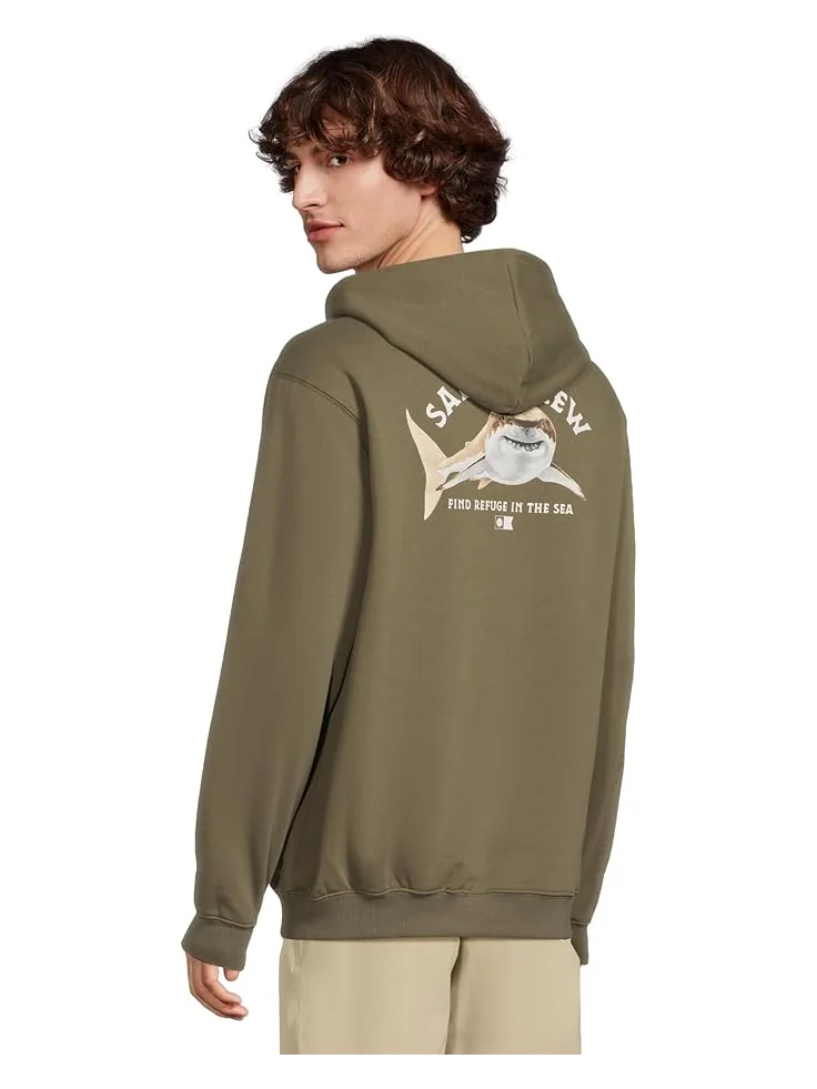 Мужской худи Salty Crew Lurking Fleece — изображение 3 из 5, оливковый