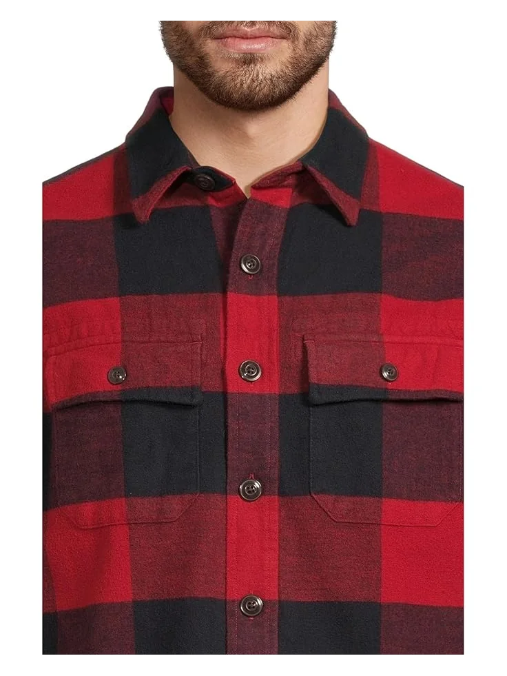Мужская рубашка L.L.Bean Signature 1933 Chamois Cloth с длинным рукавом, рисунок, Regular — 4
