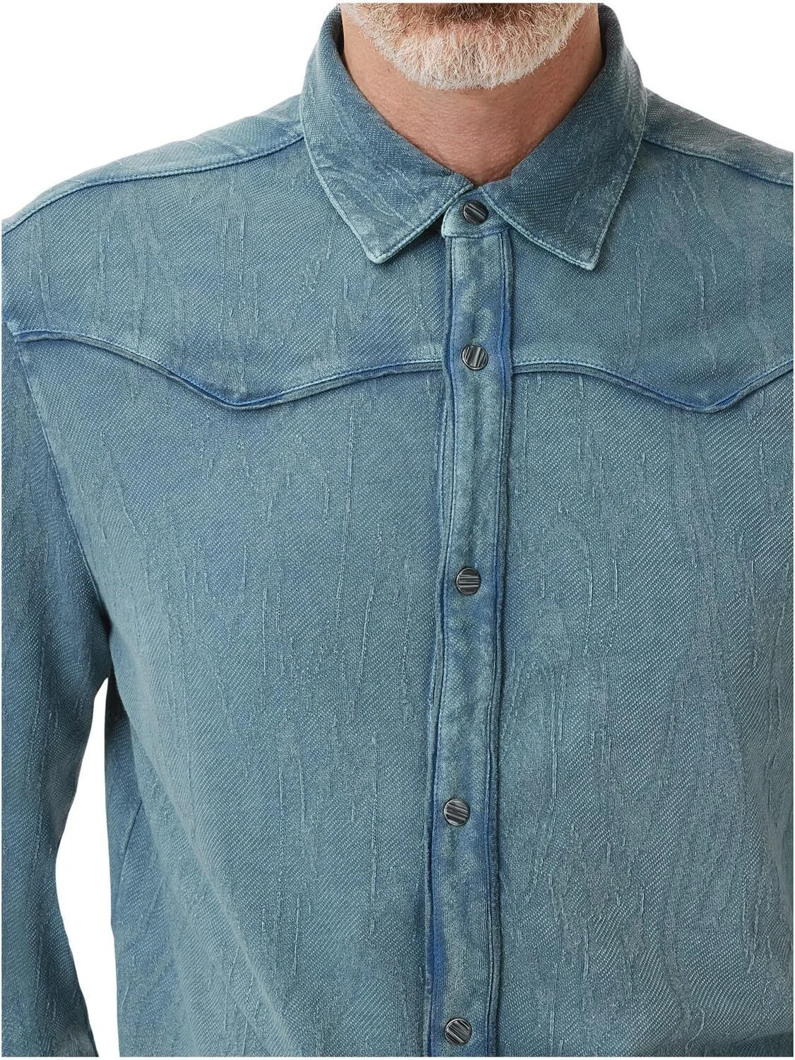 Мужская рубашка Miner Western K6943F25 John Varvatos, Demin Hthr — 3