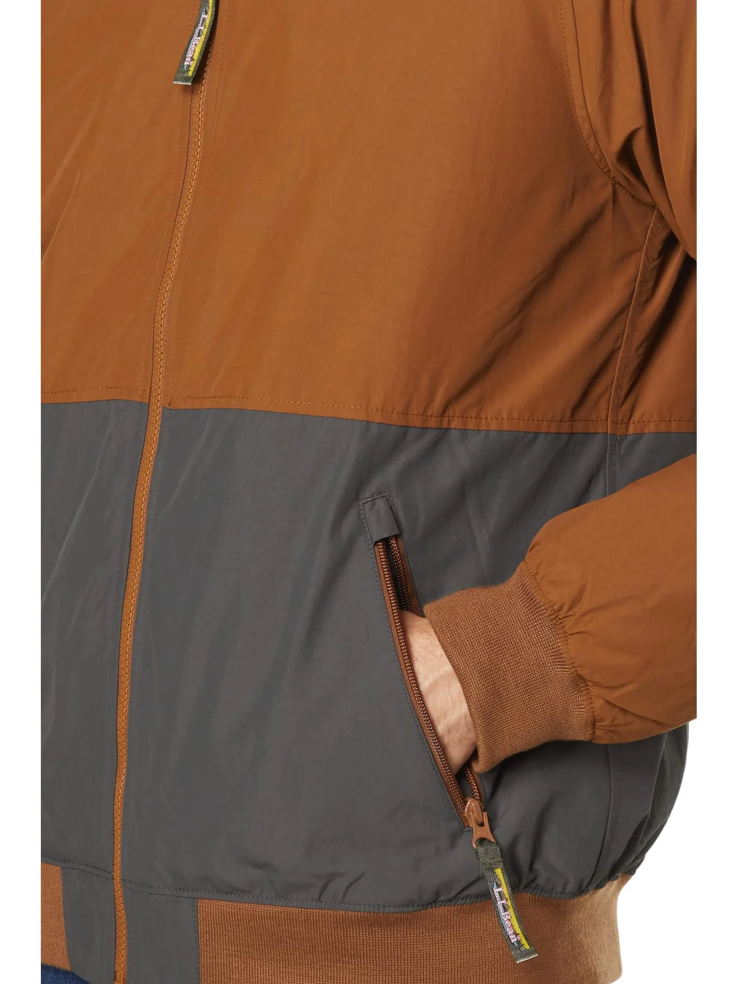 Мужская утепленная толстовка-бомбер с цветными блоками L.L.Bean — 3
