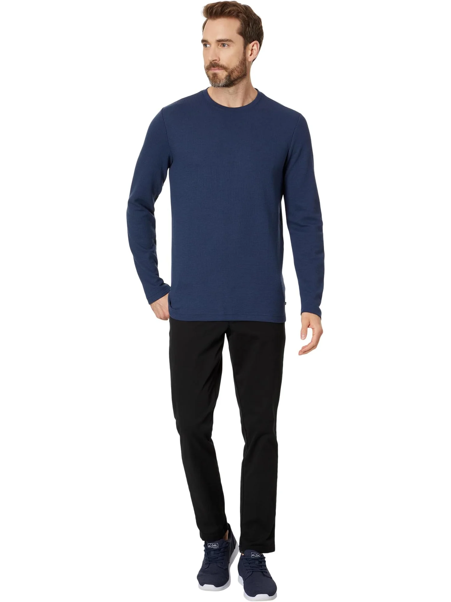 Мужская толстовка Cloud Waffle Crew TravisMathew — 4